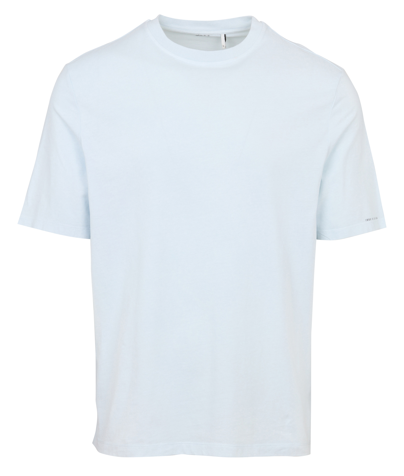 Tee-shirt droit col rond en coton IKKS Bleu
