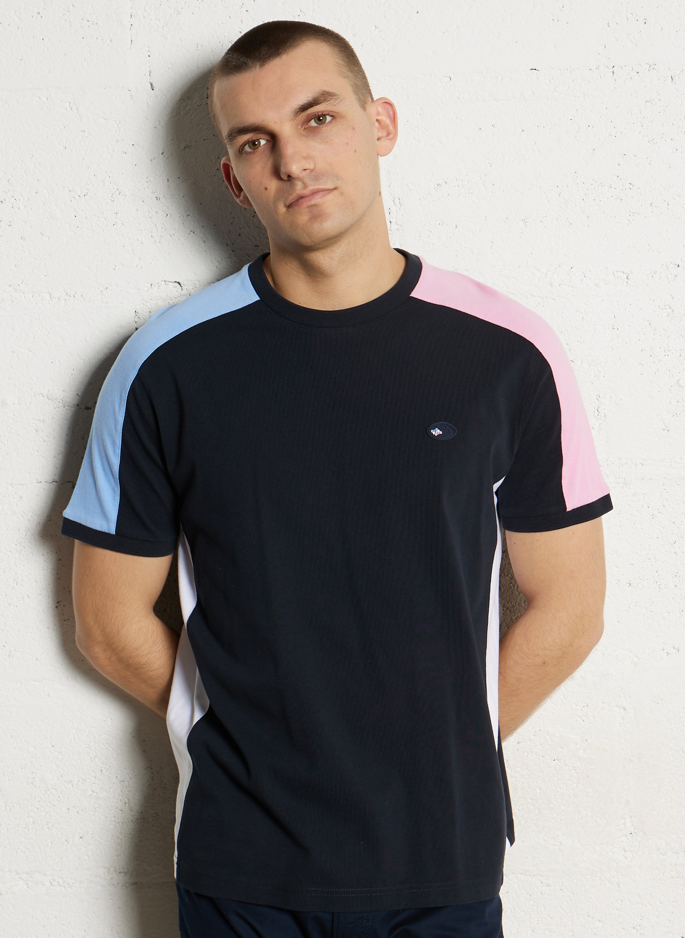 Tee-shirt col rond en coton EDEN PARK Rose