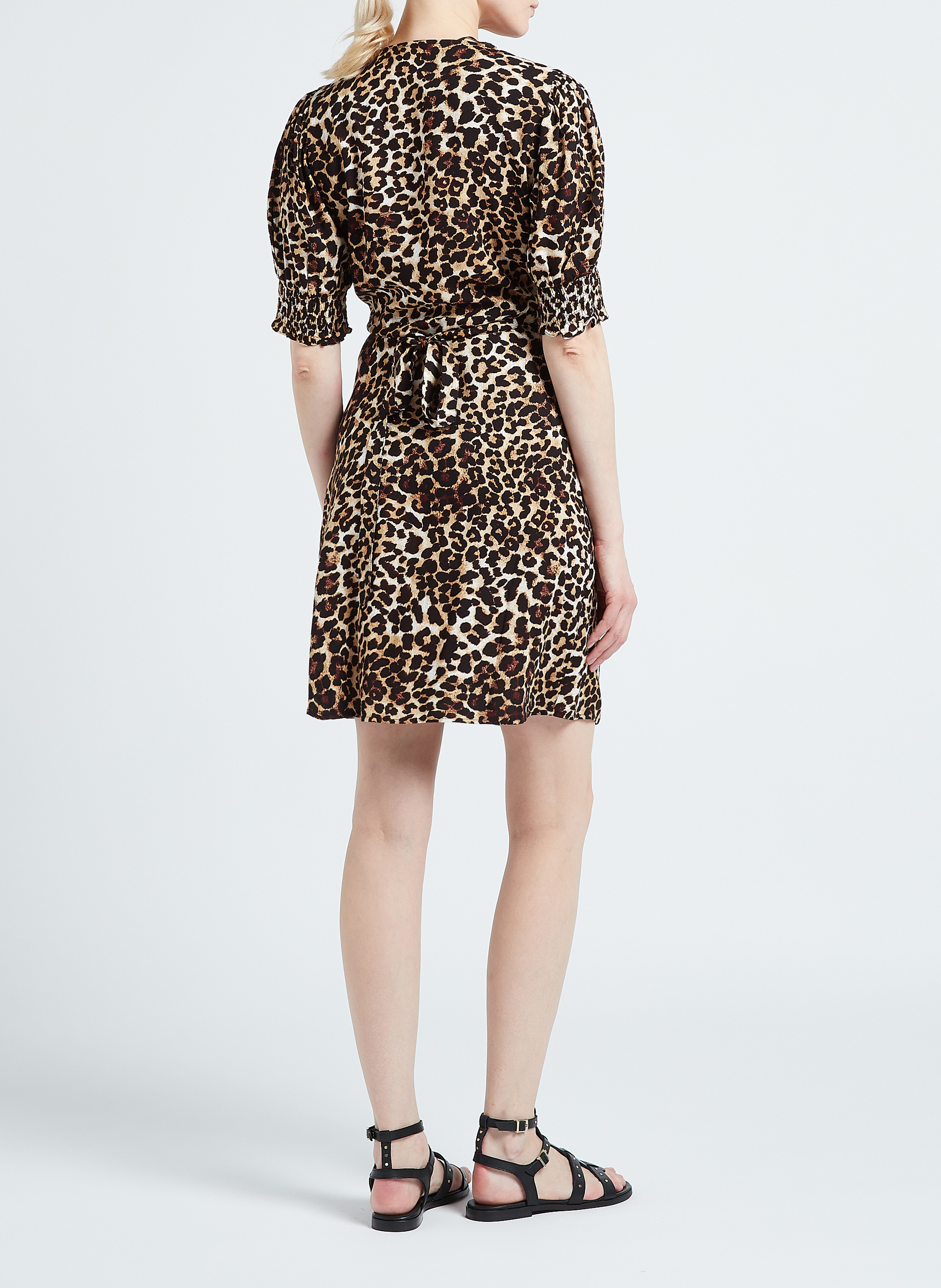 Platte, leren sandalen MELLOW YELLOW Zwart