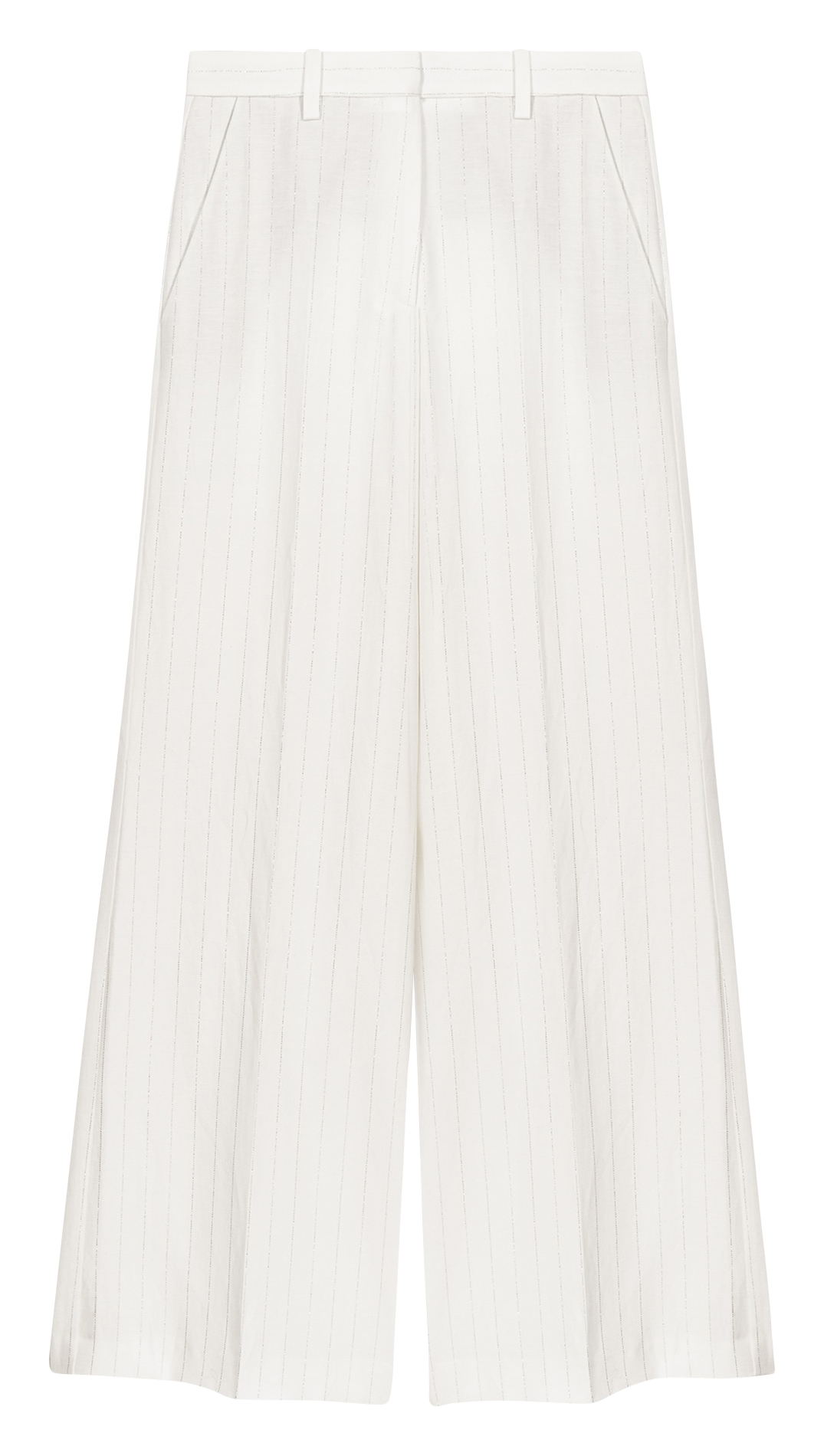 Rechte broek met strepen  MAJE Wit