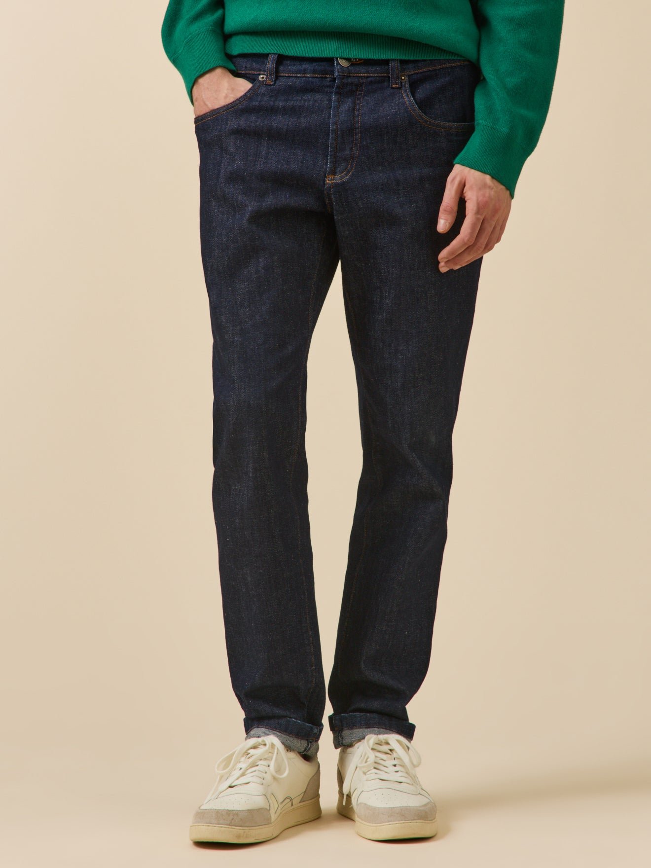 Jean regular  coton biologique CYRILLUS Bleu