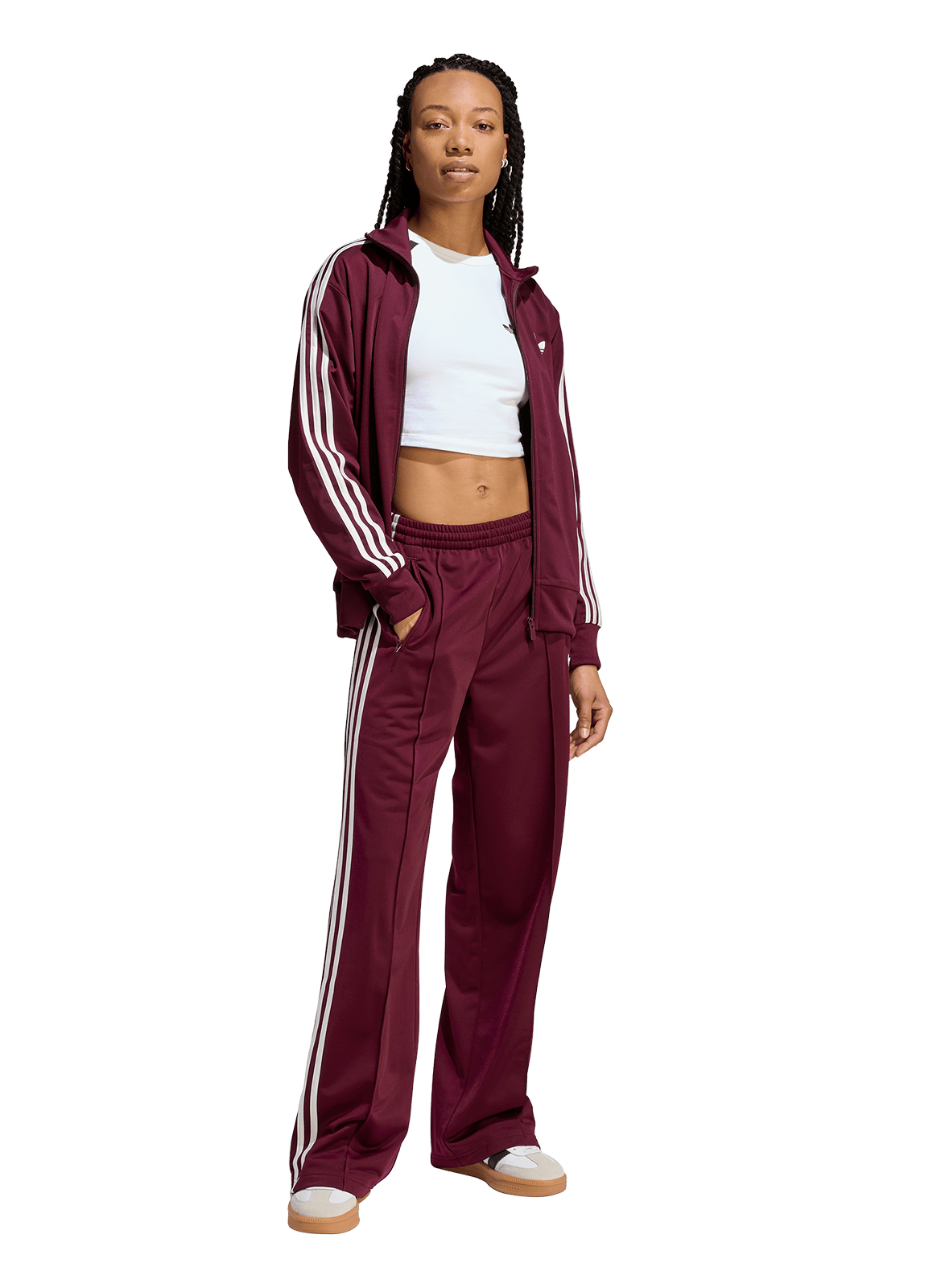 Bandplooibroek ADIDAS Rood