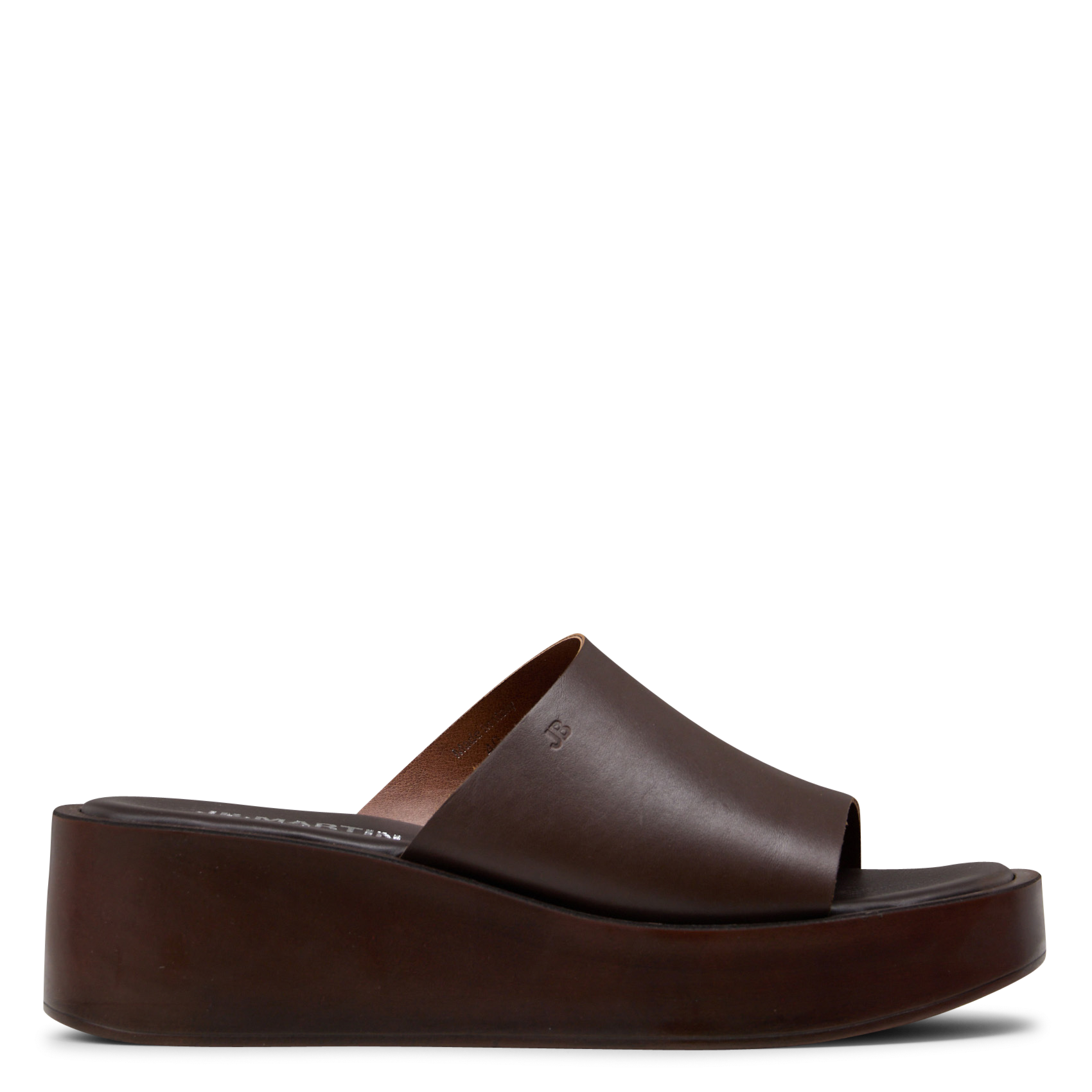 Fabia leather wedge sandals JB MARTIN Brown