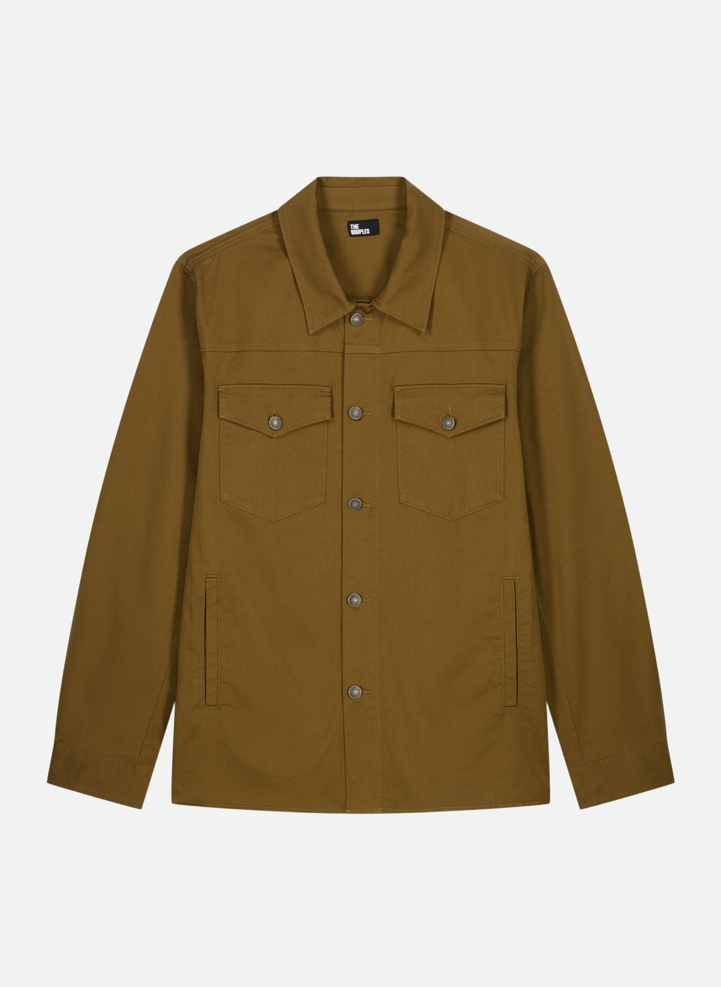 Shirt with Patch Pockets THE KOOPLES Brown