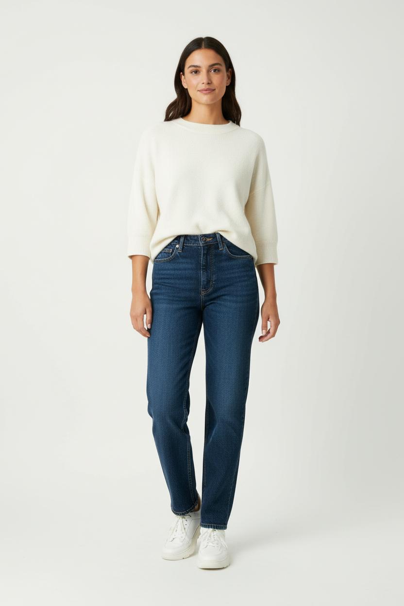 Cropped slim jeans with studs LEVI'S - Seconde main Blue