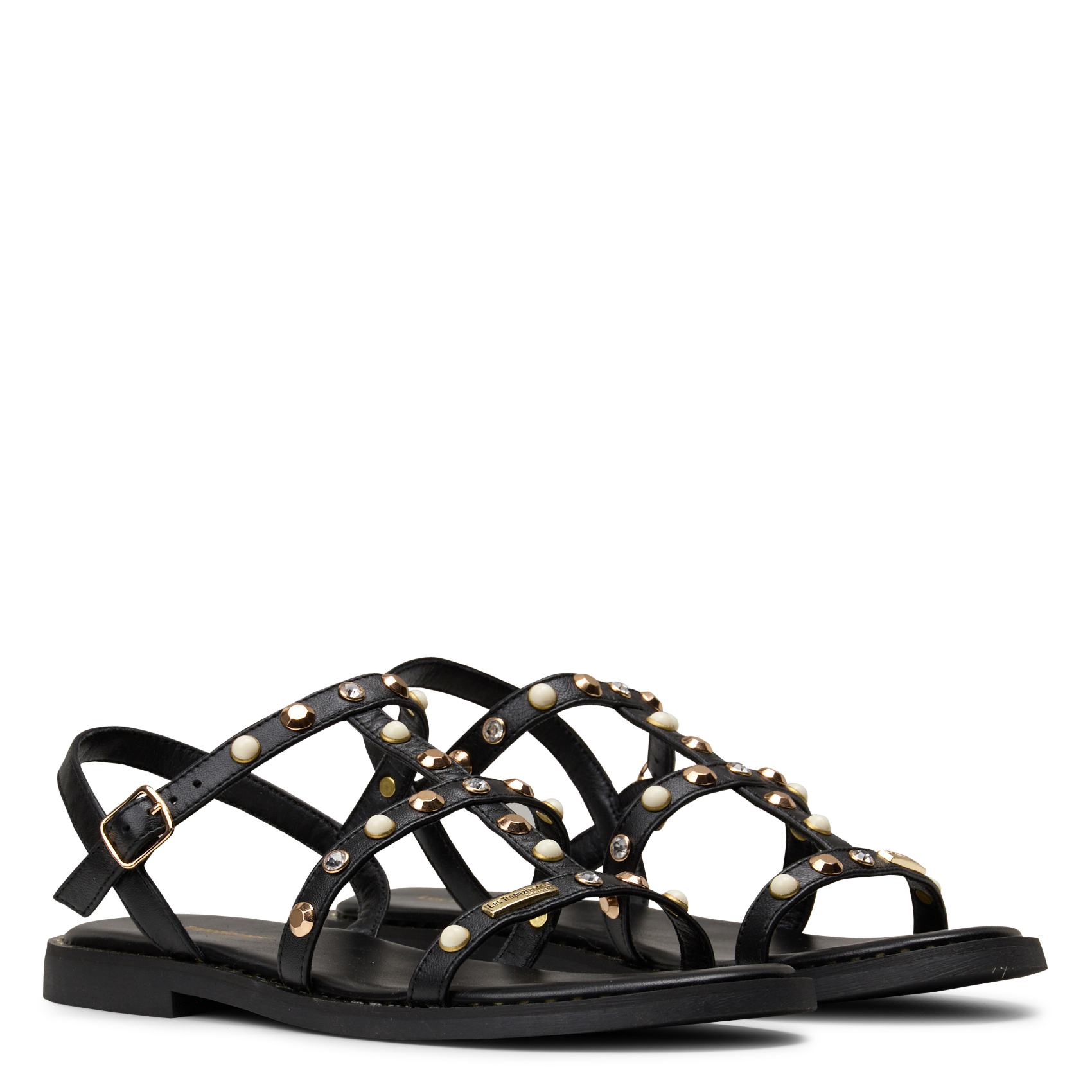 Leren sandalen LES TROPEZIENNES PAR M.BELARBI Zwart