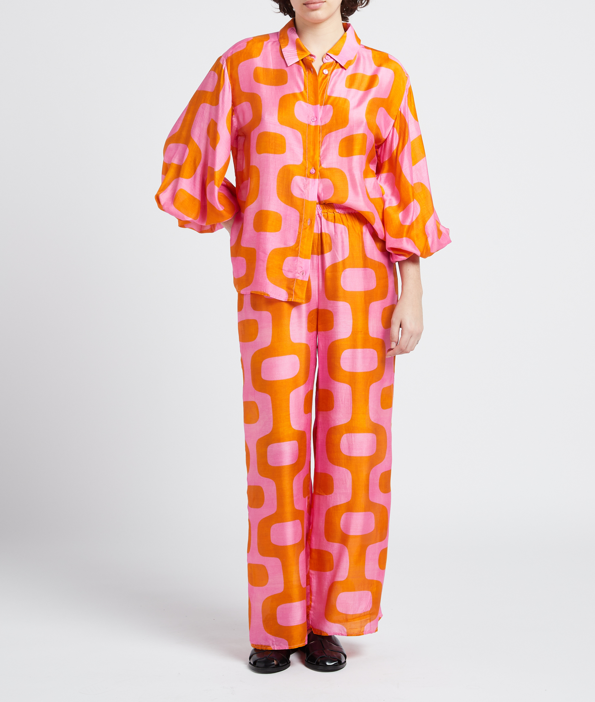 Graphic-print fluid shirt SUNDRESS Multicolored