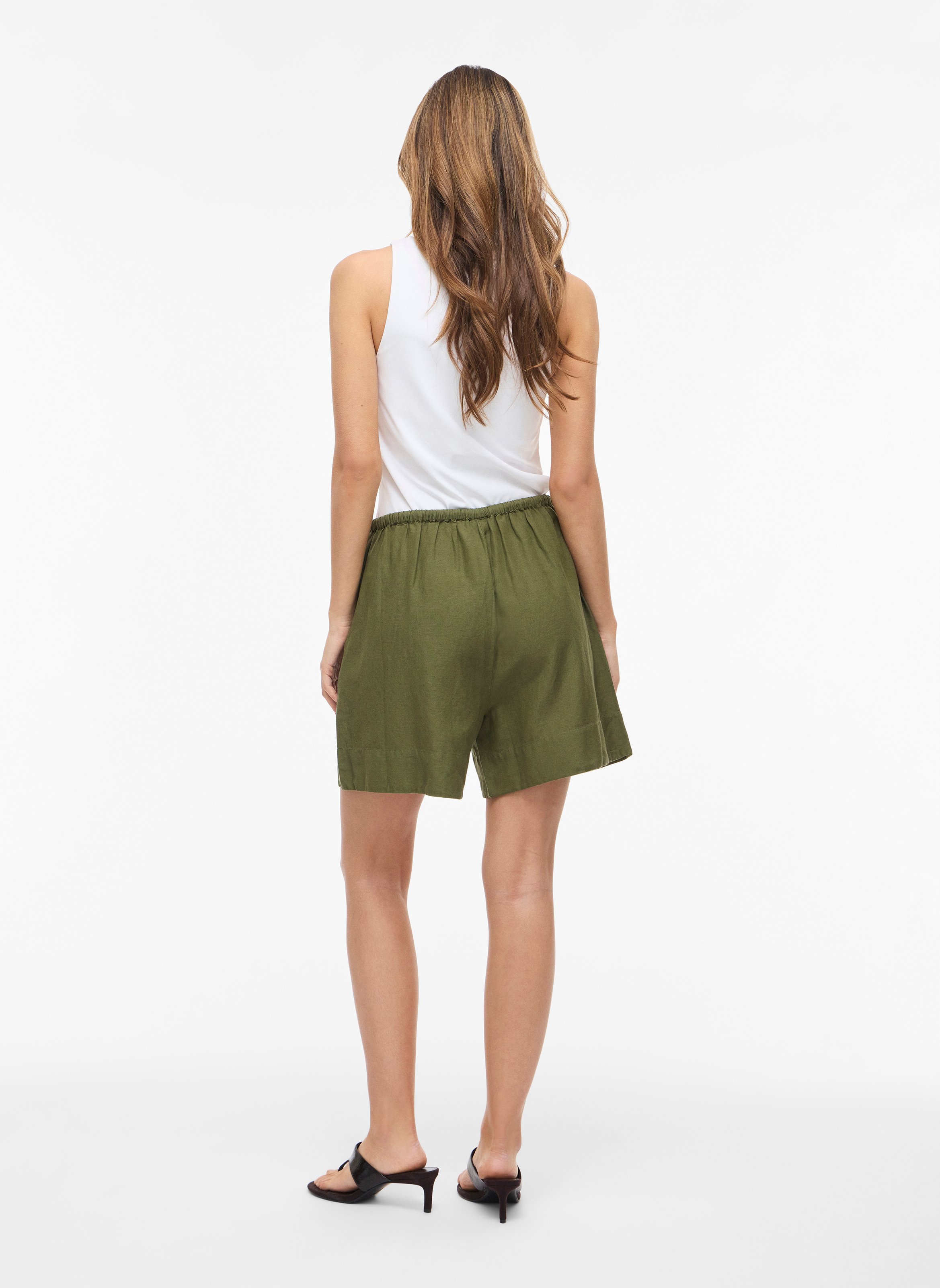 Straight shorts VILA Green