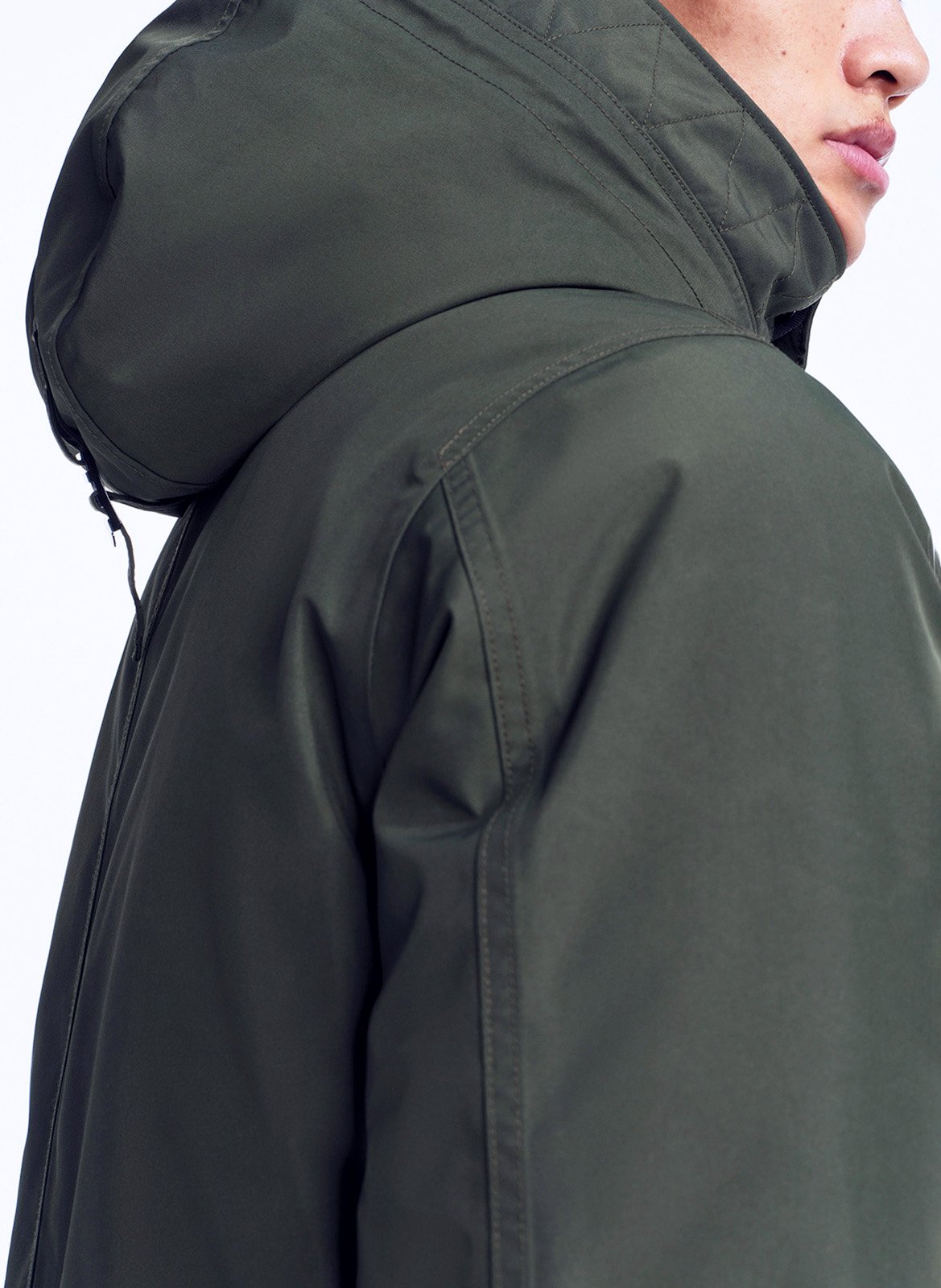 Parka mi-longue à capuche AIGLE Gris