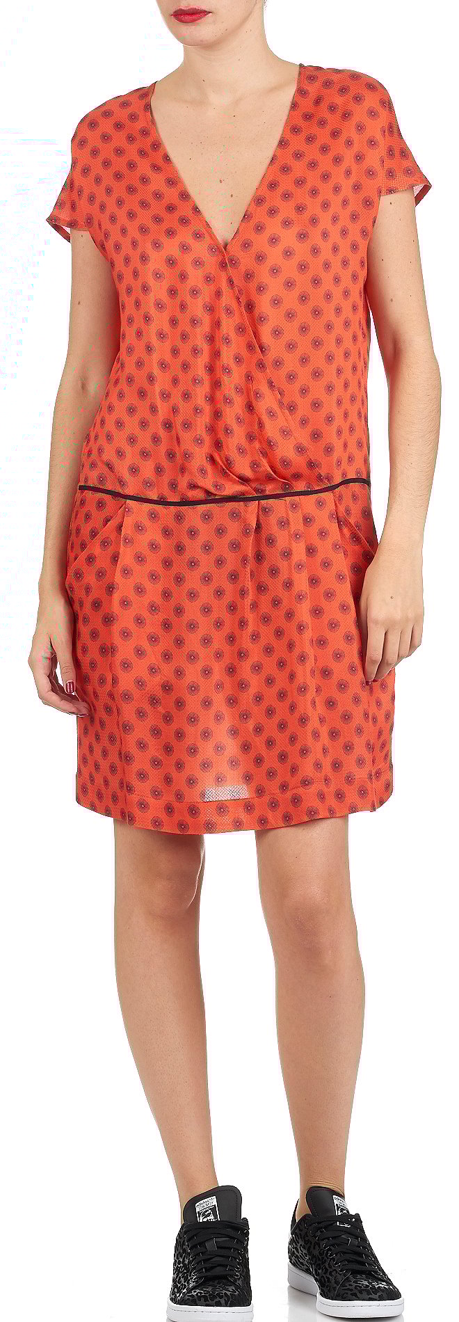 Robe imprimée ATTIC AND BARN Orange