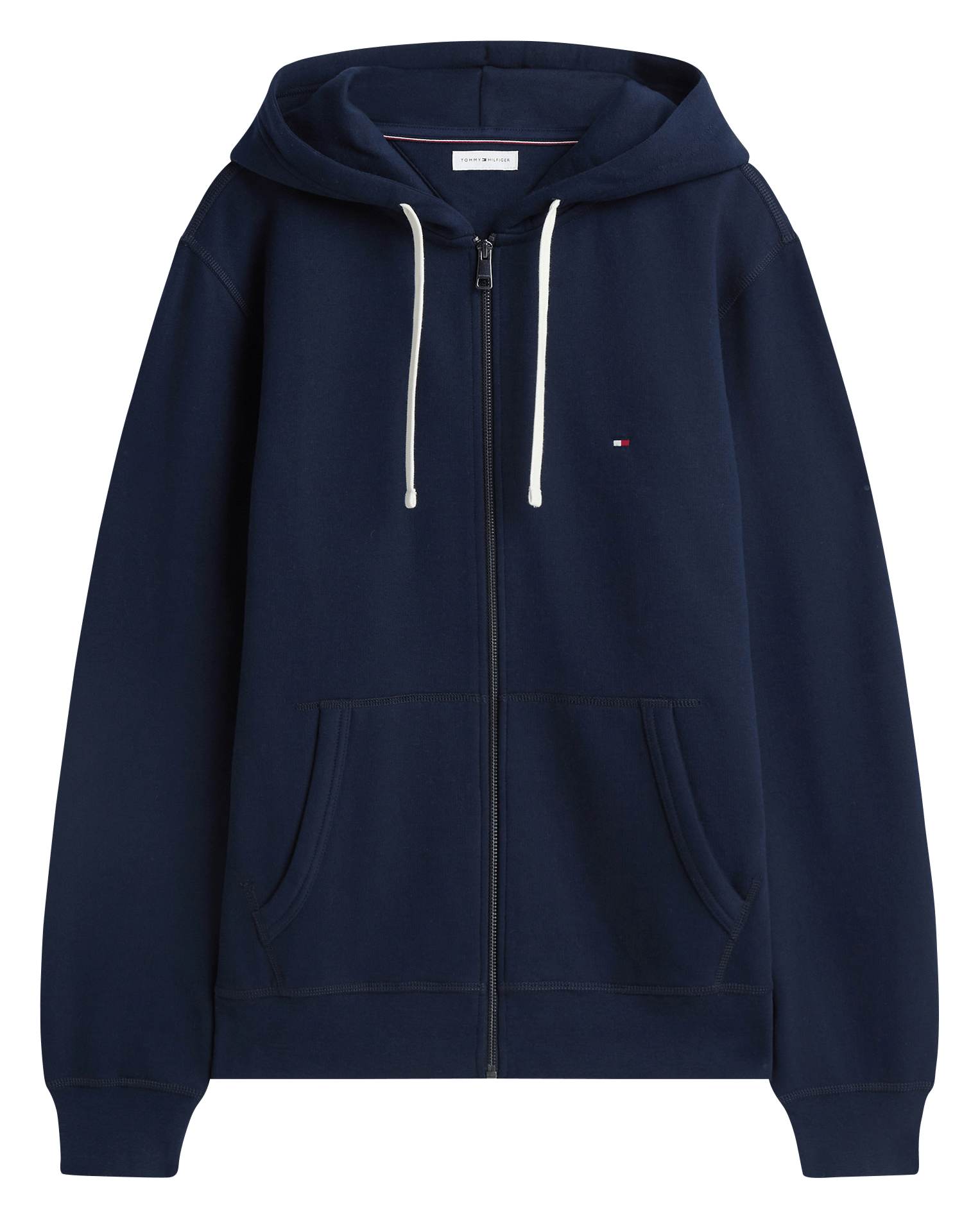 Kapuzensweatshirt aus Baumwoll-Mix mit Reißverschluss | Blau TOMMY HILFIGER Herren