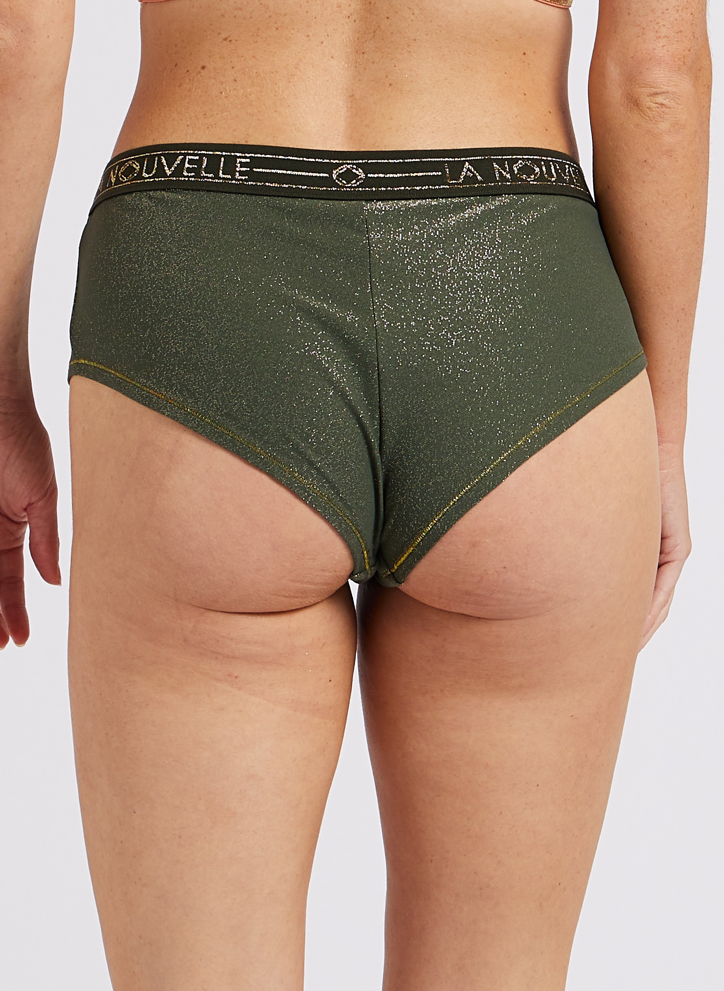 Glittery shorty LA NOUVELLE Green
