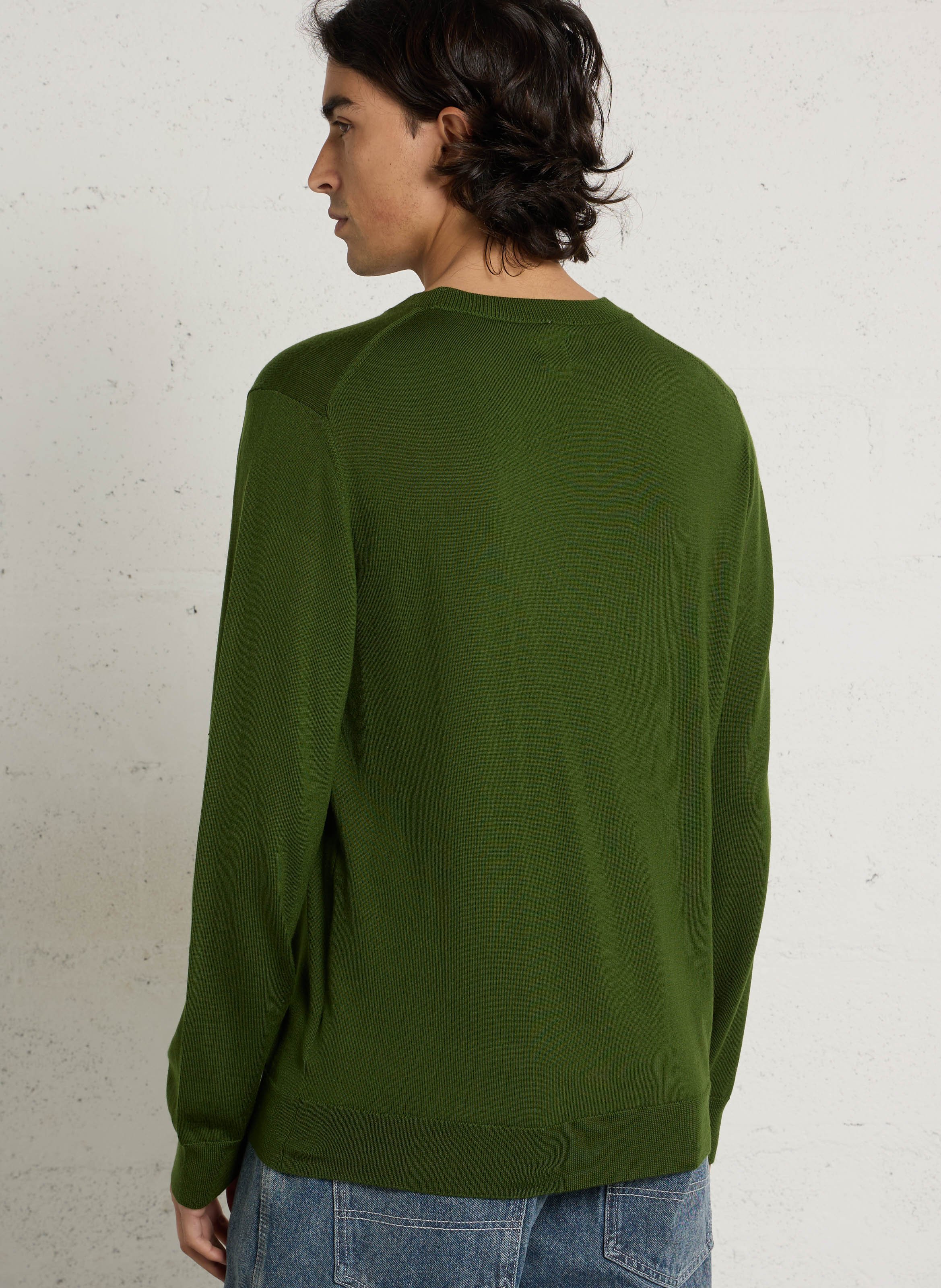 Pull oversize en laine AU PRINTEMPS PARIS Vert