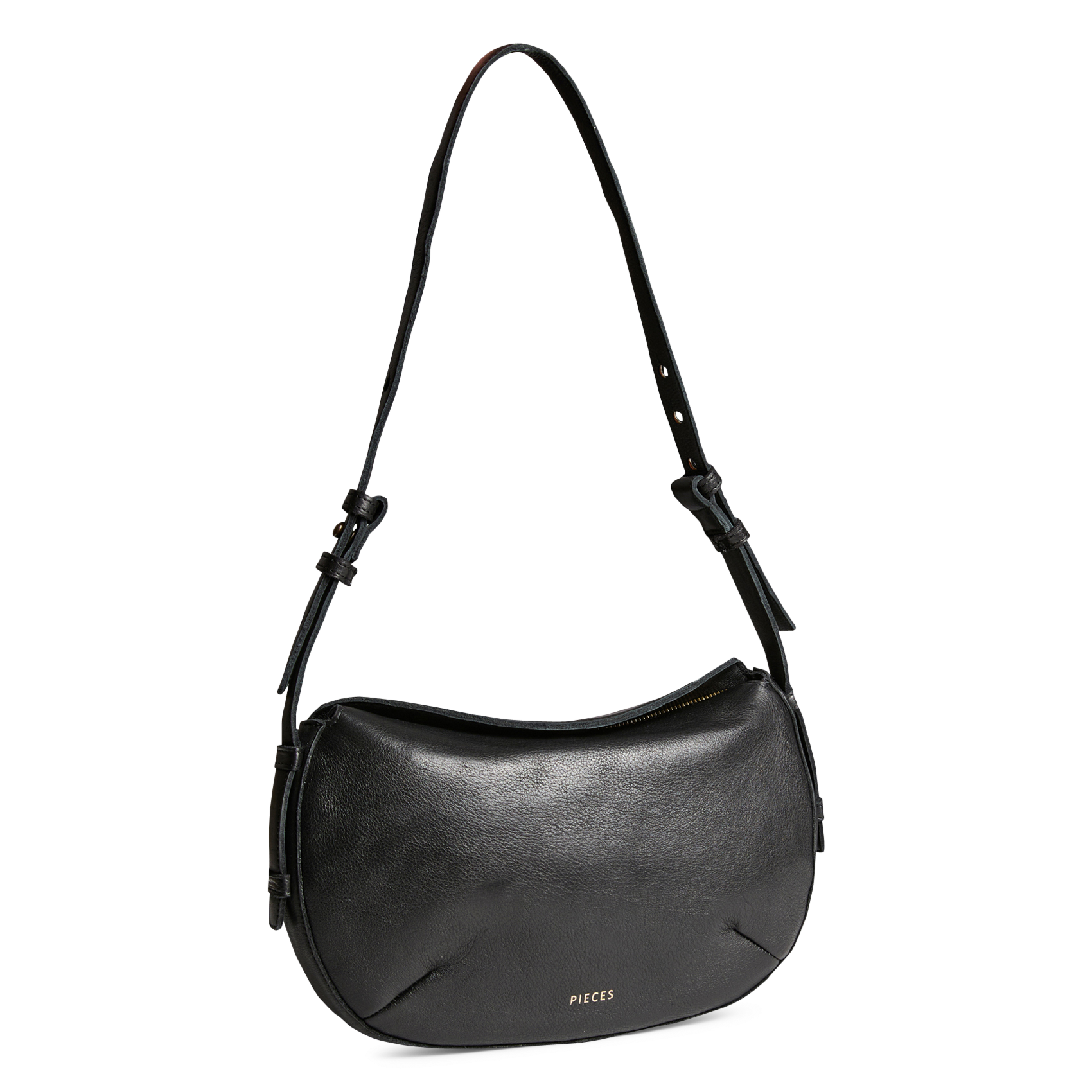 Sac à main en cuir PIECES Noir