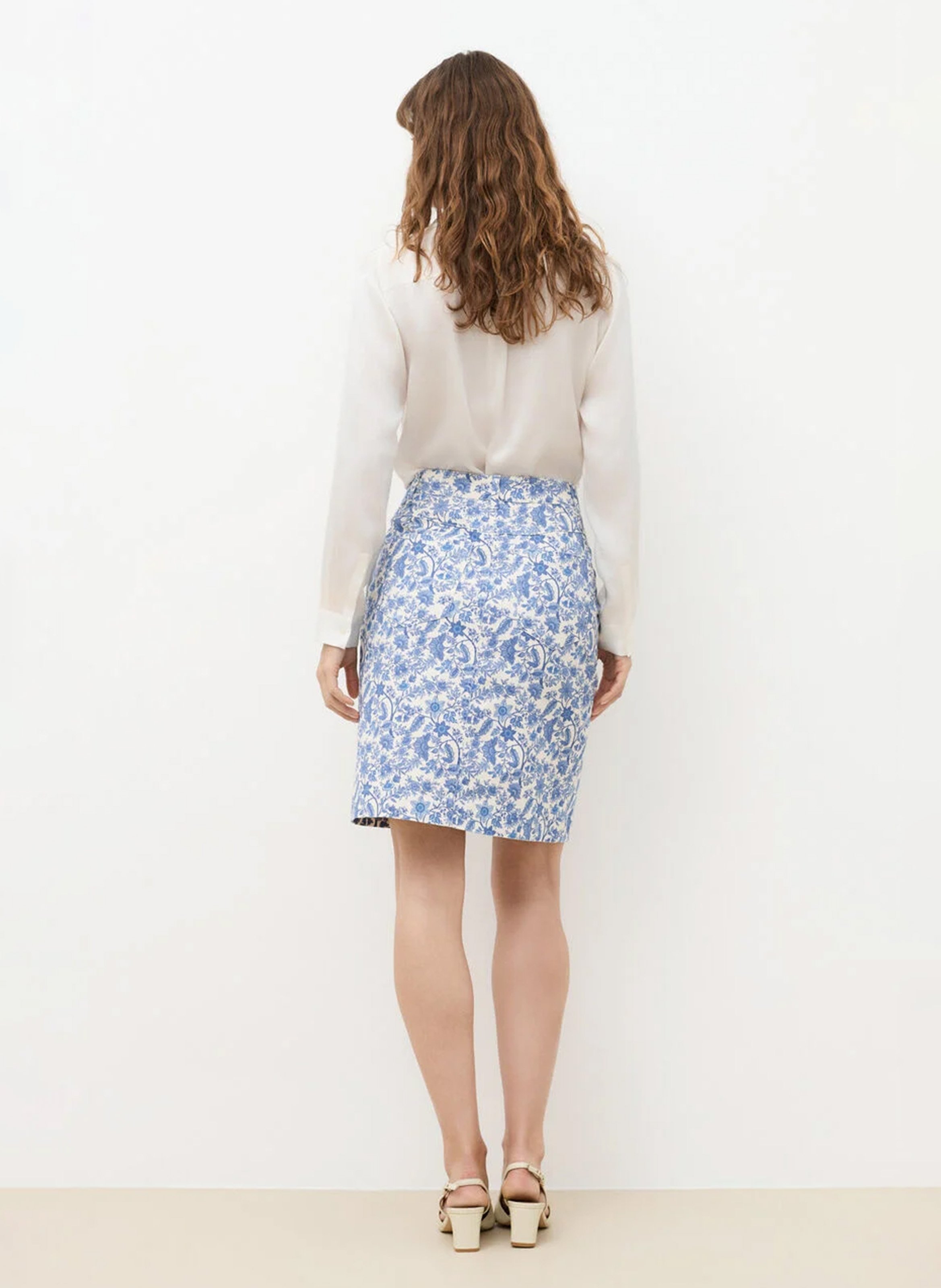 Short denim skirt | Blue CAROLL Women