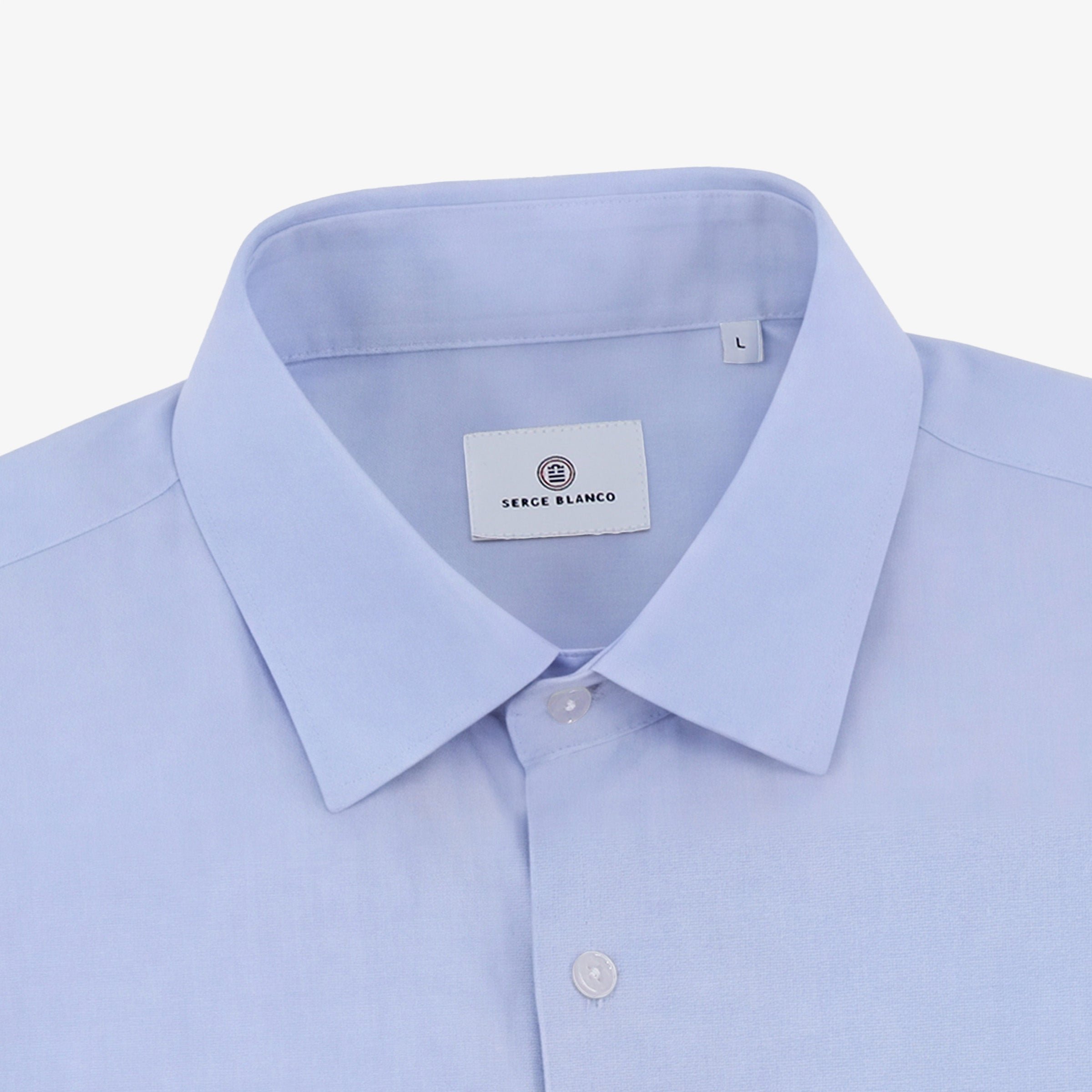 Long-sleeved cotton shirt SERGE BLANCO Blue