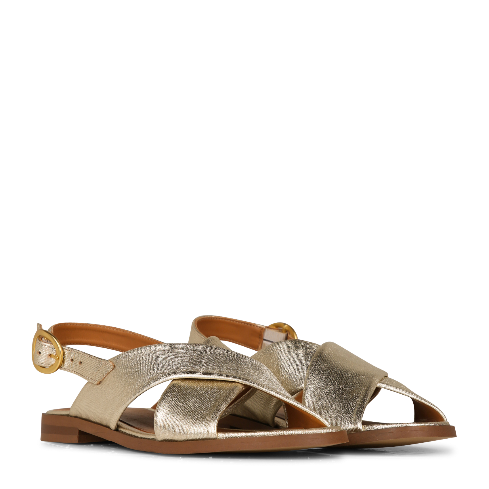 Leather sandals MAISON TOUFET Golden