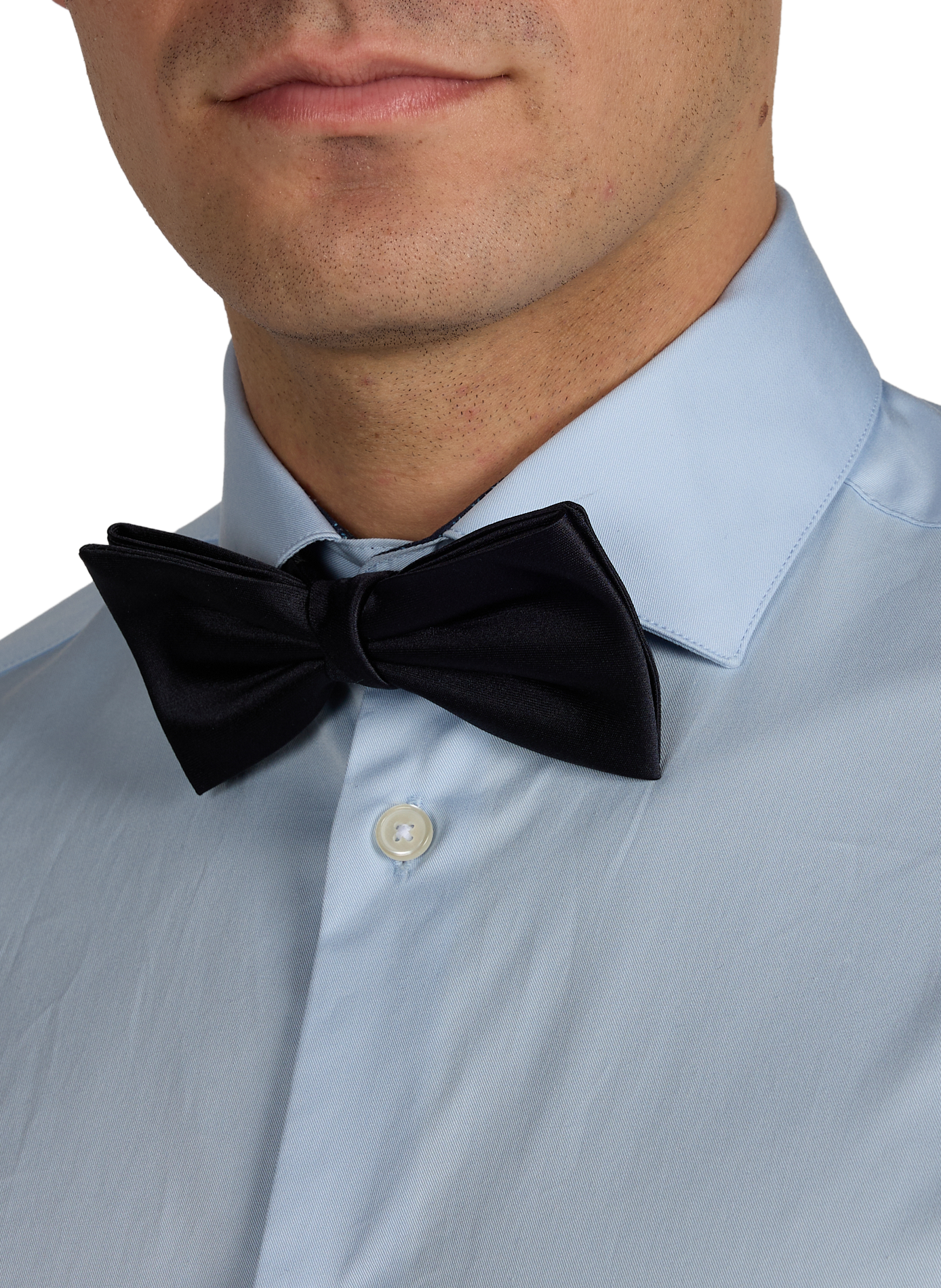 Silk bow tie AU PRINTEMPS PARIS Blue