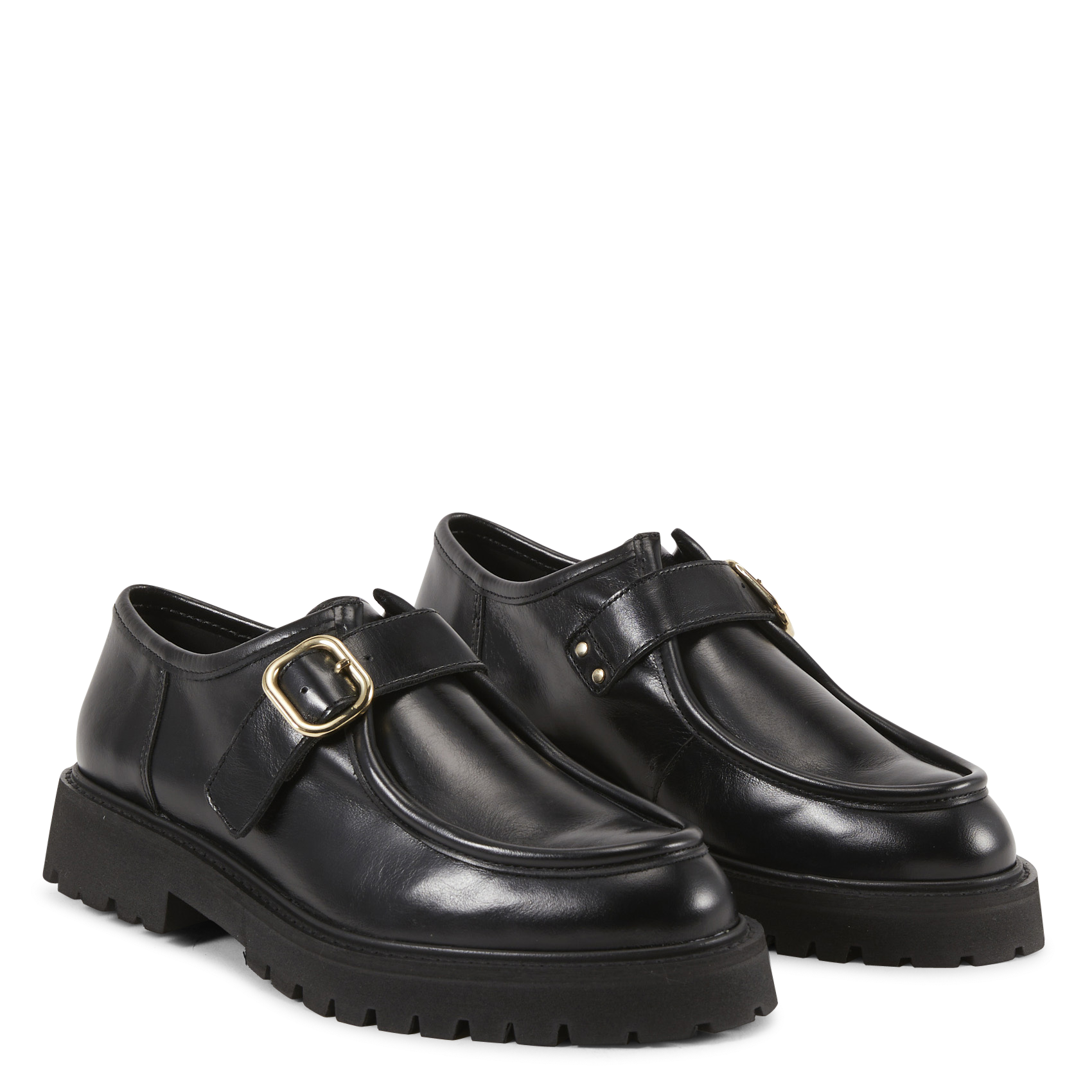 Leren mocassins MAISON TOUFET Zwart