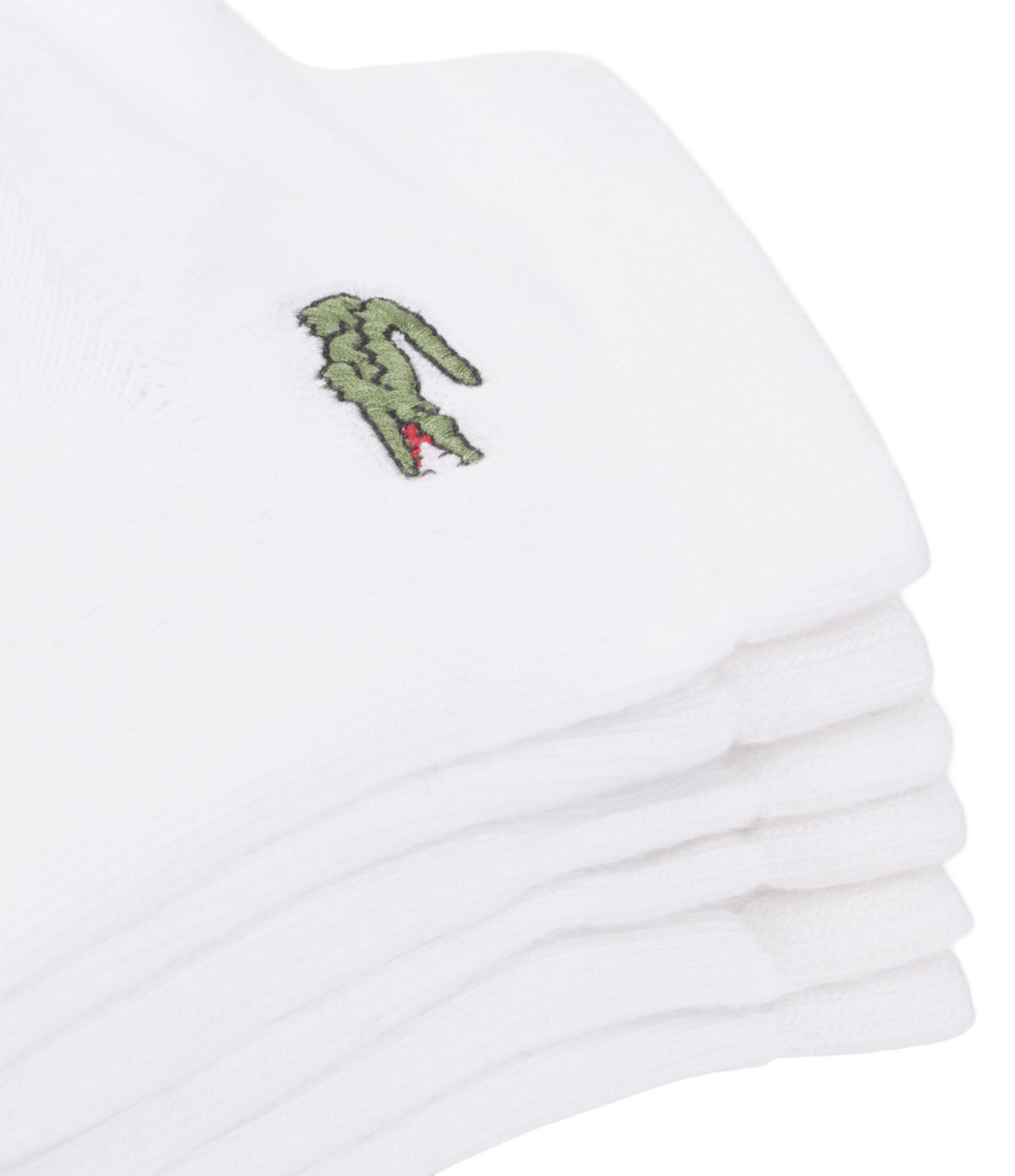 Set of 3 pairs of plain socks in blended cotton LACOSTE White
