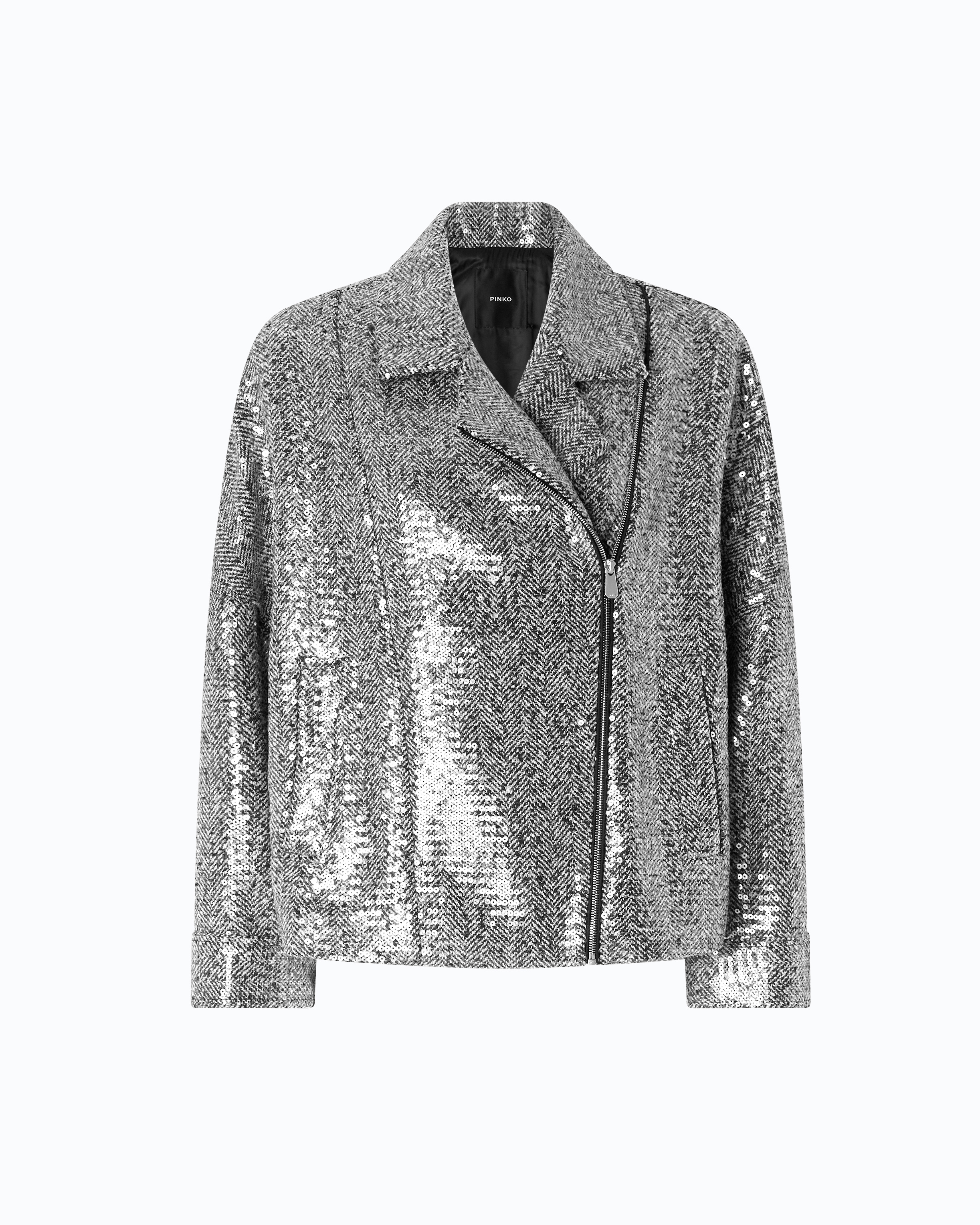 Glitter peacoat PINKO Multicolored