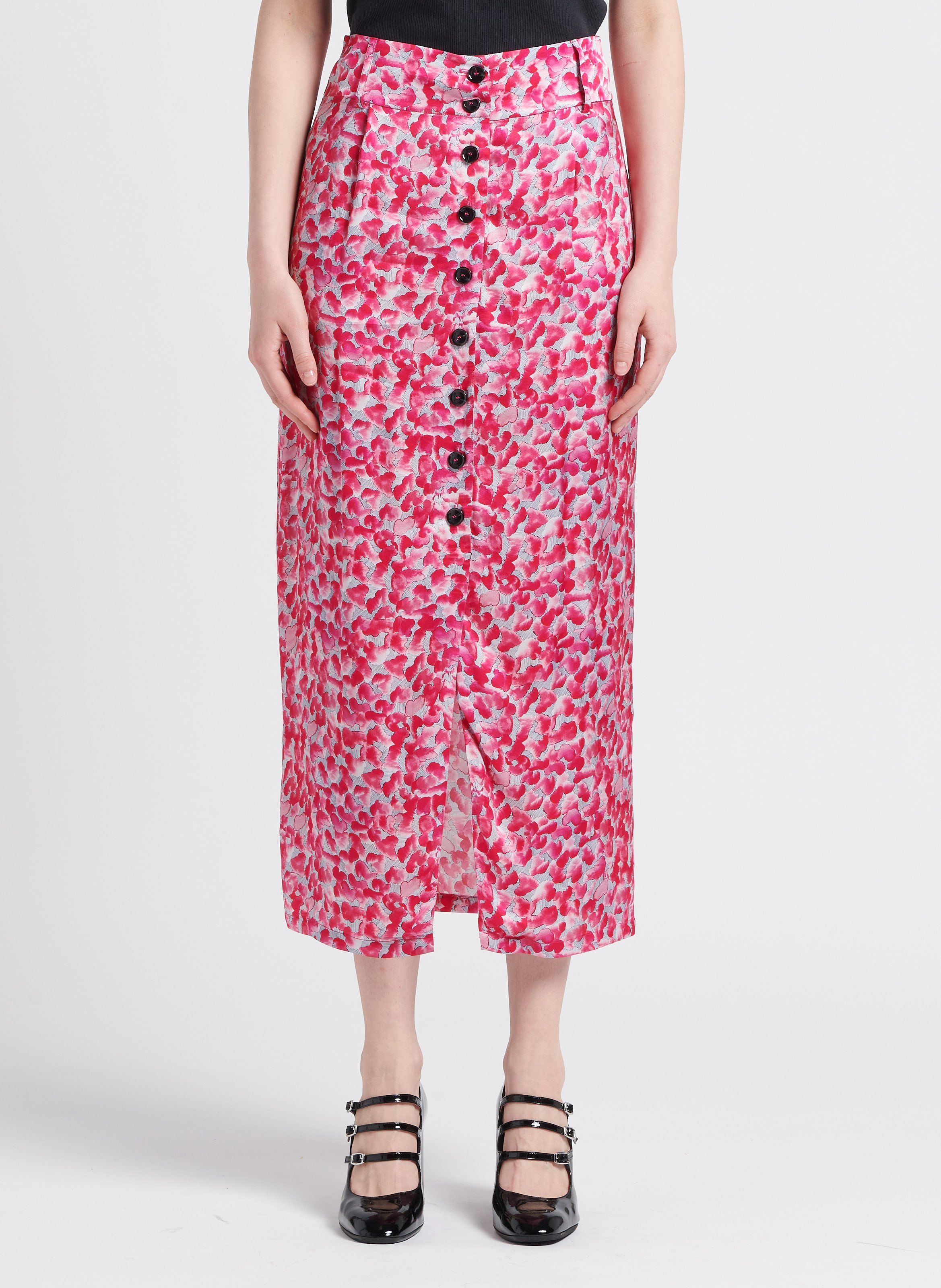 Jupe longue imprimée floral  HEIMSTONE Rose