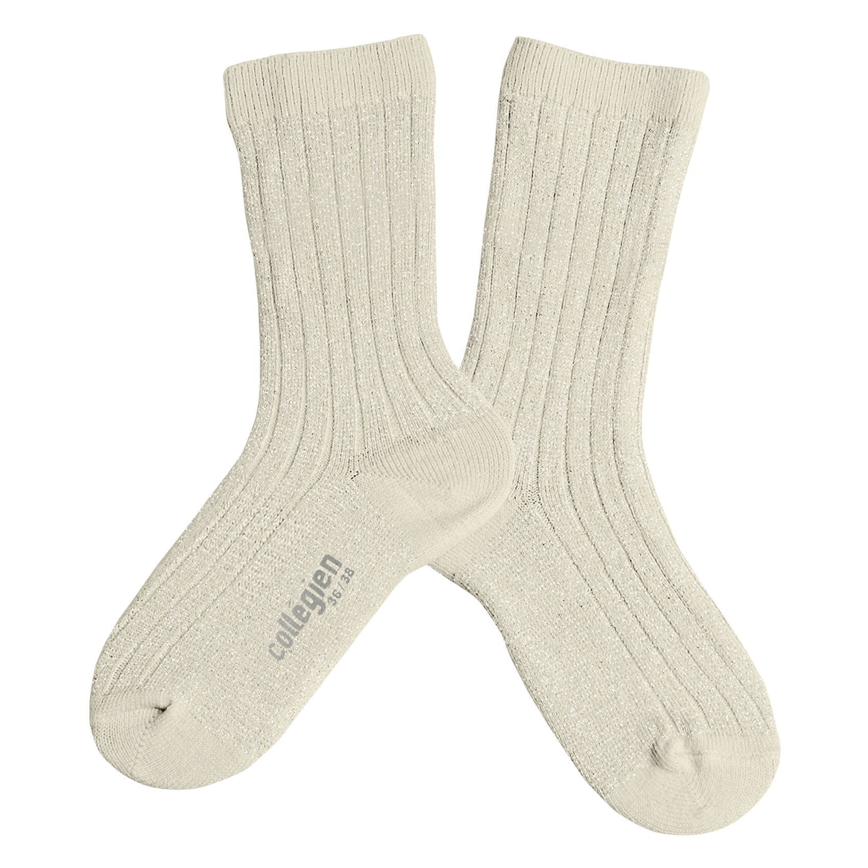 Lurex ribbed cotton-blend socks COLLEGIEN