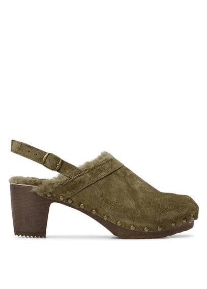 RIEKER| Sandalia Tipo Zueco De Piel Para Mujer 47156-24 Calzados