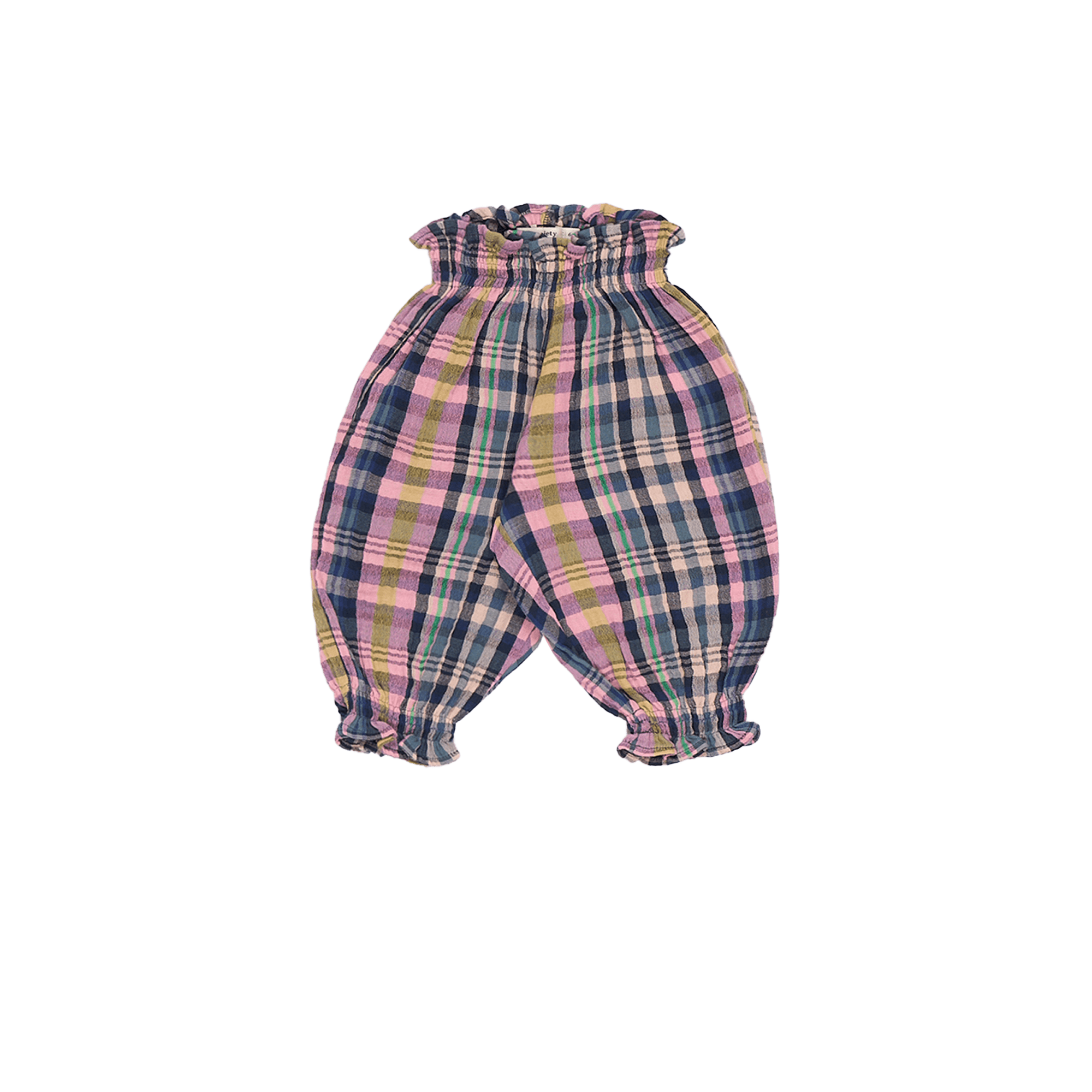 Geruite, katoenen pofbroek THE NEW SOCIETY Veelkleurig