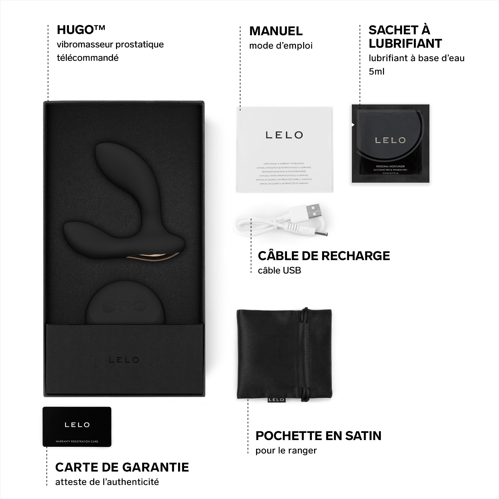 Masturbateur homme prostatique LELO Noir