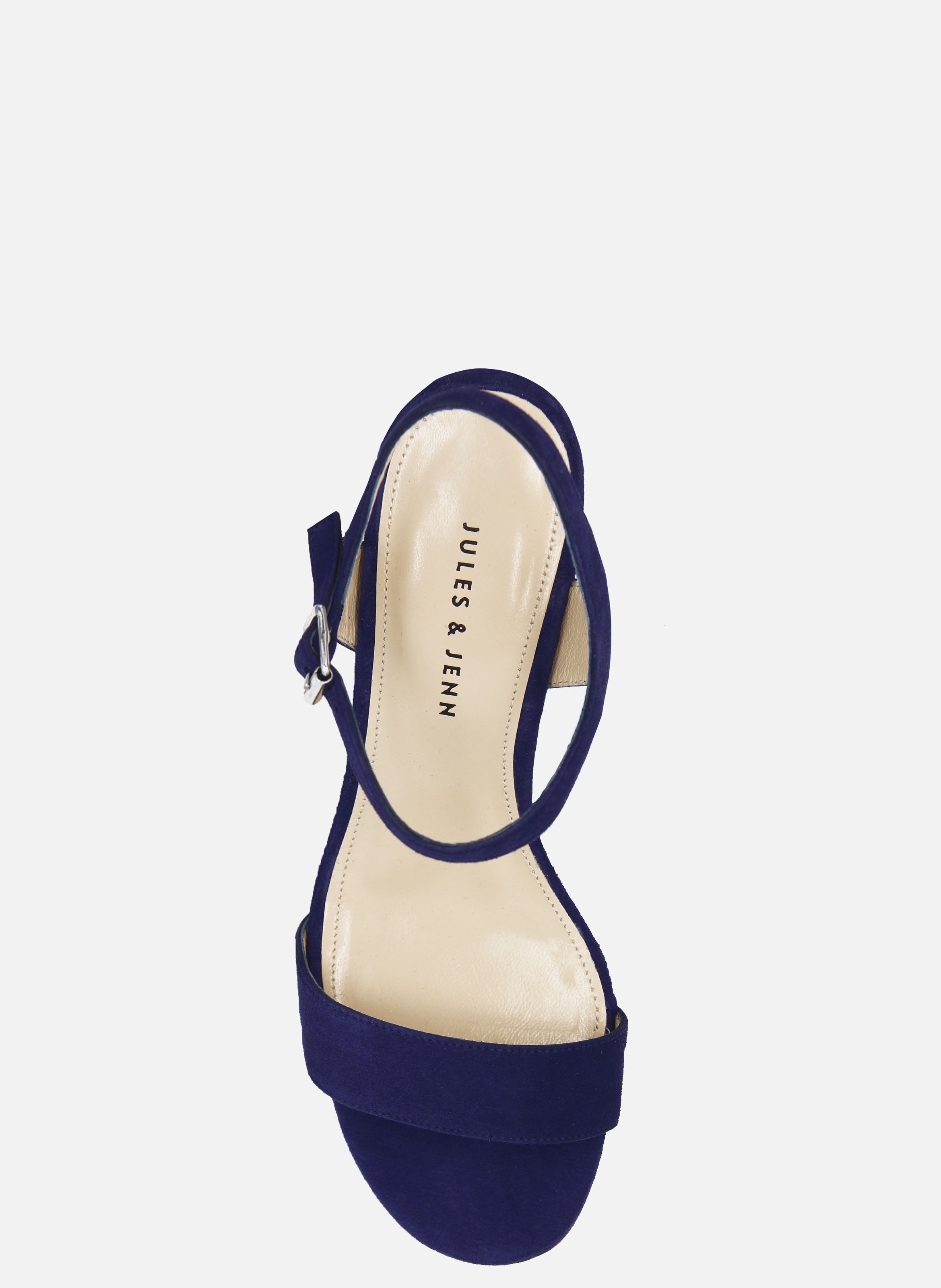 Medium heel suede sandals JULES & JENN Blue