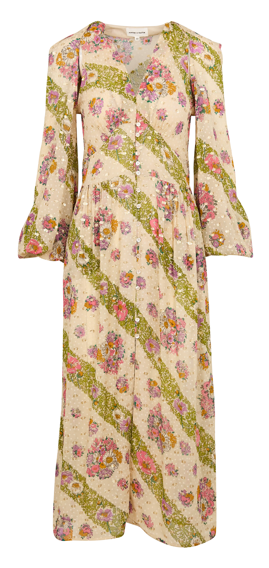 Robe longue imprimé en coton ANTIK BATIK Multicolore