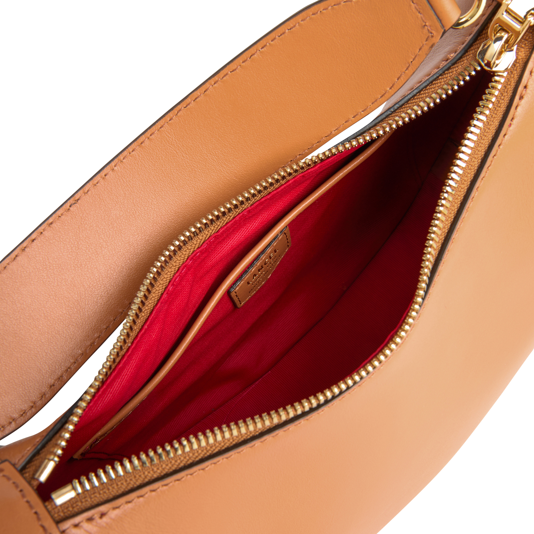 Sac bandoulière en cuir LANCEL Beige