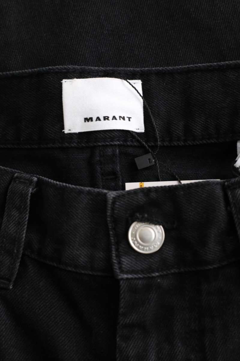 Cotton straight jeans ISABEL MARANT - Seconde Main Black
