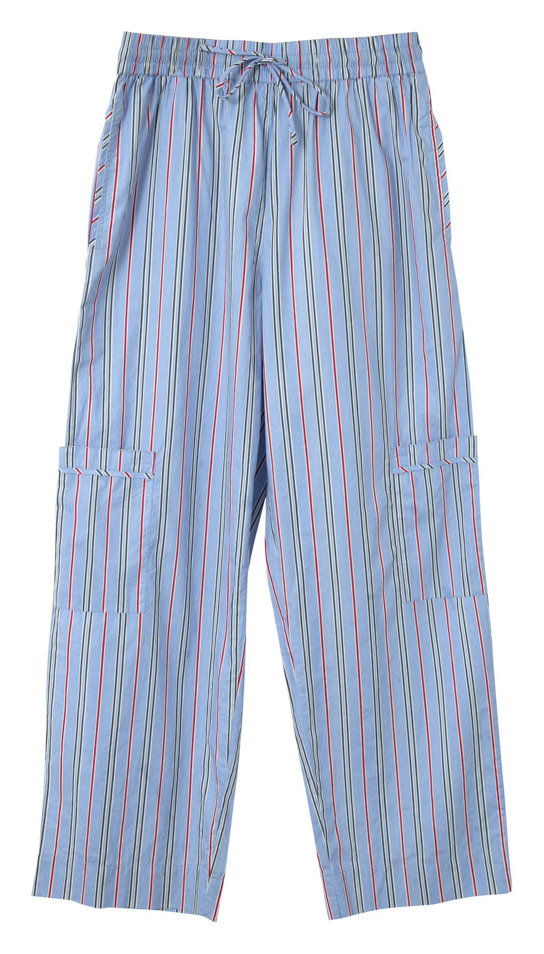 Elasticated straight leg striped trousers DAMSON MADDER Blue