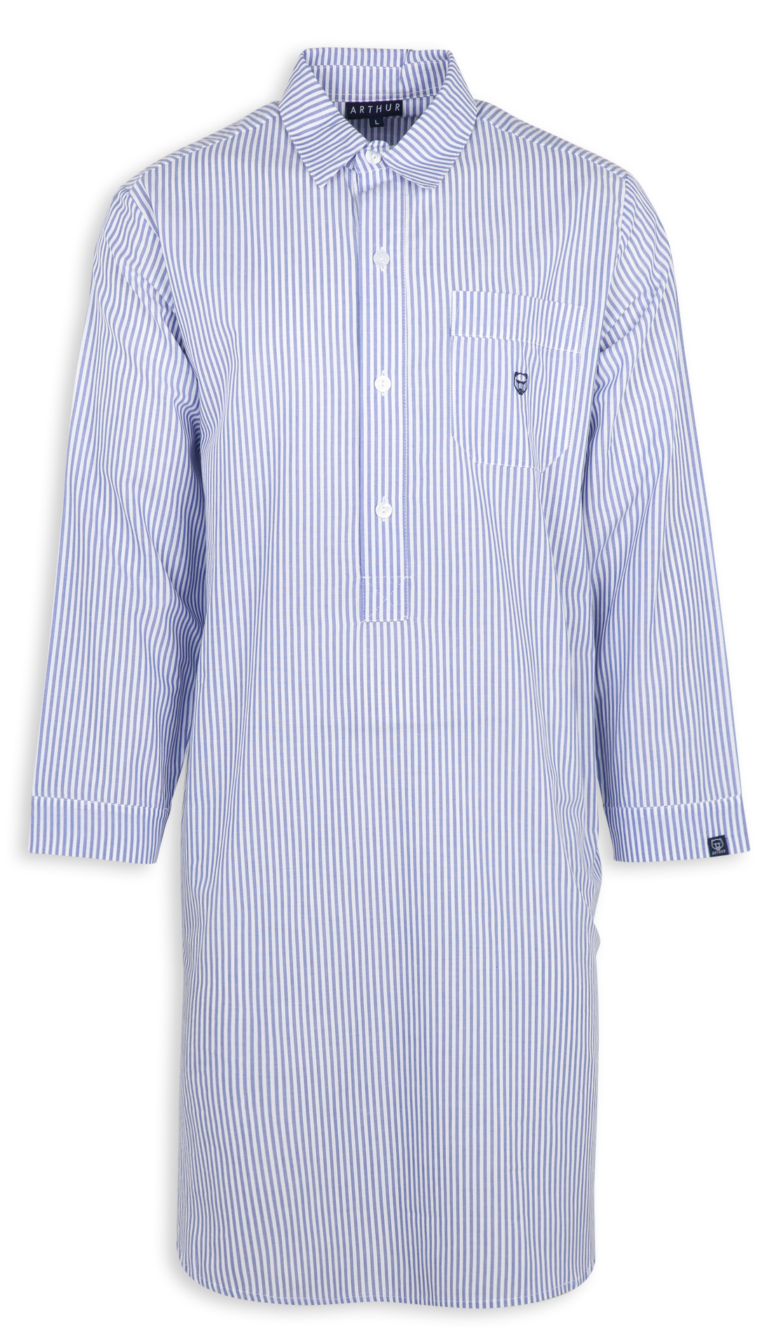 Chemise Arthur Vetement De Nuit Chemise De Nuit En Coton Rayé