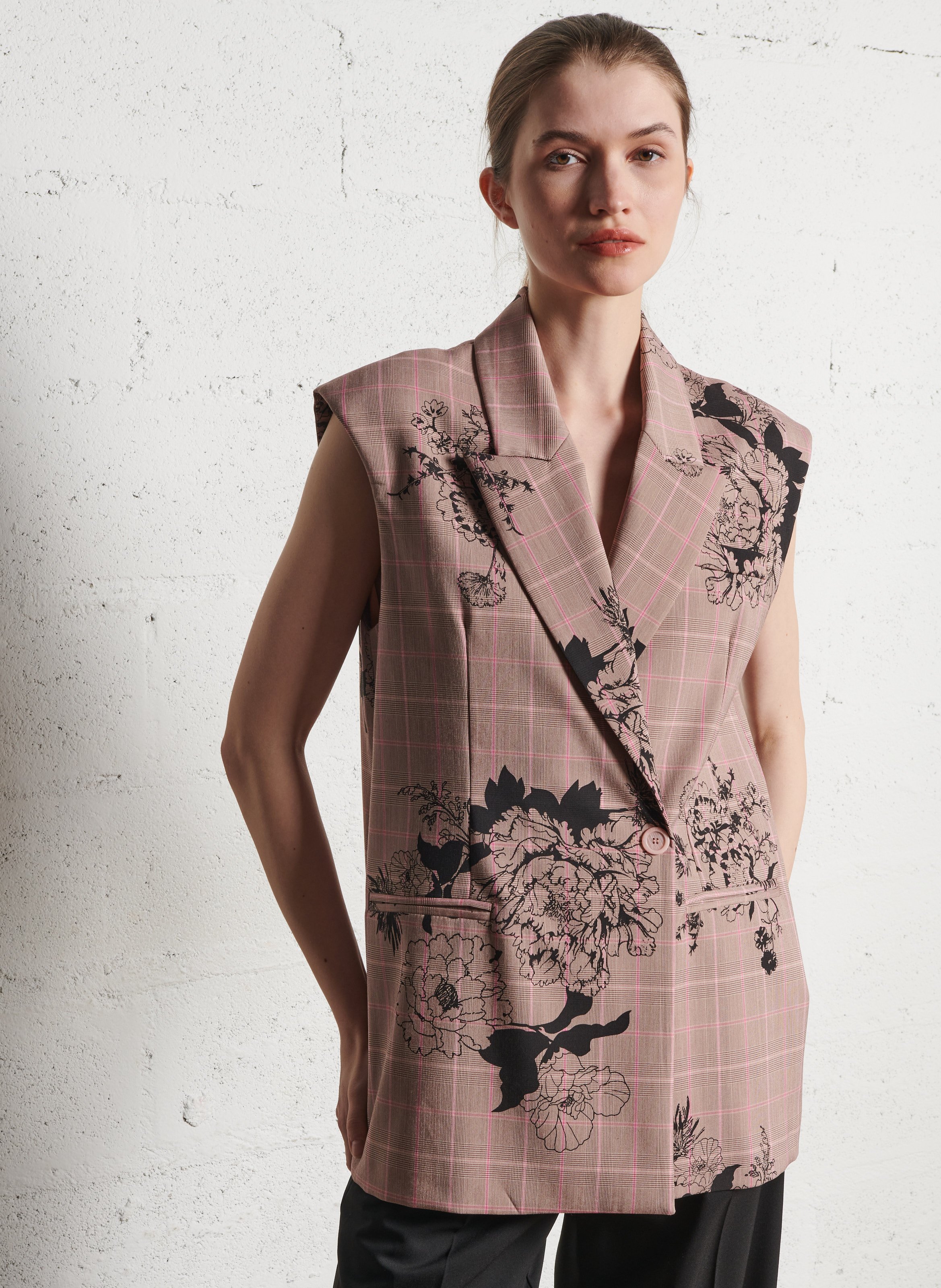 Bedruckte ärmellose Weste IMPERIAL Rosa