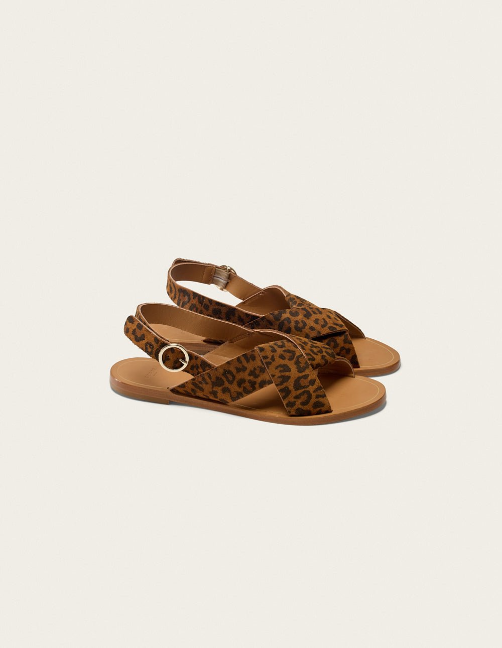 Faux leather sandals ODAJE EX. M.MOUSTACHE Brown