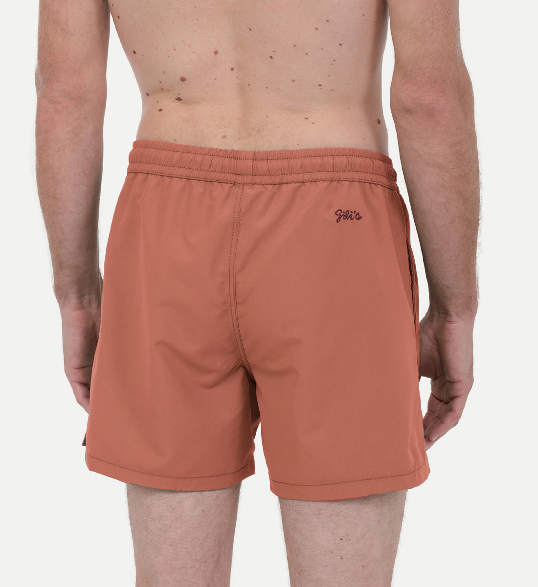 Swim shorts - terracotta GILI'S Brown