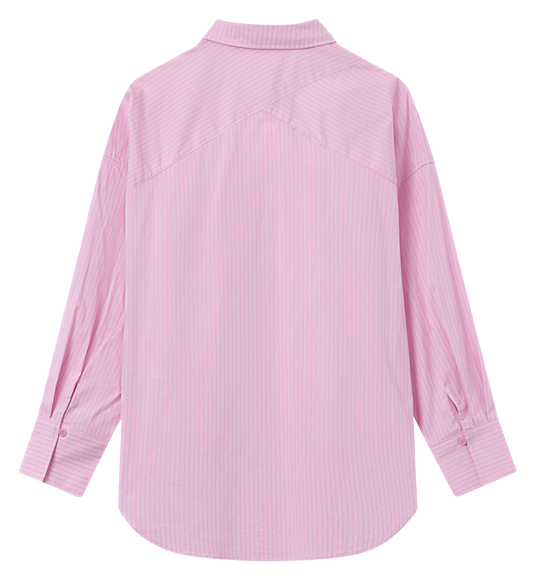 Cotton and linen shirt with classic collar GRACE ET MILA Pink