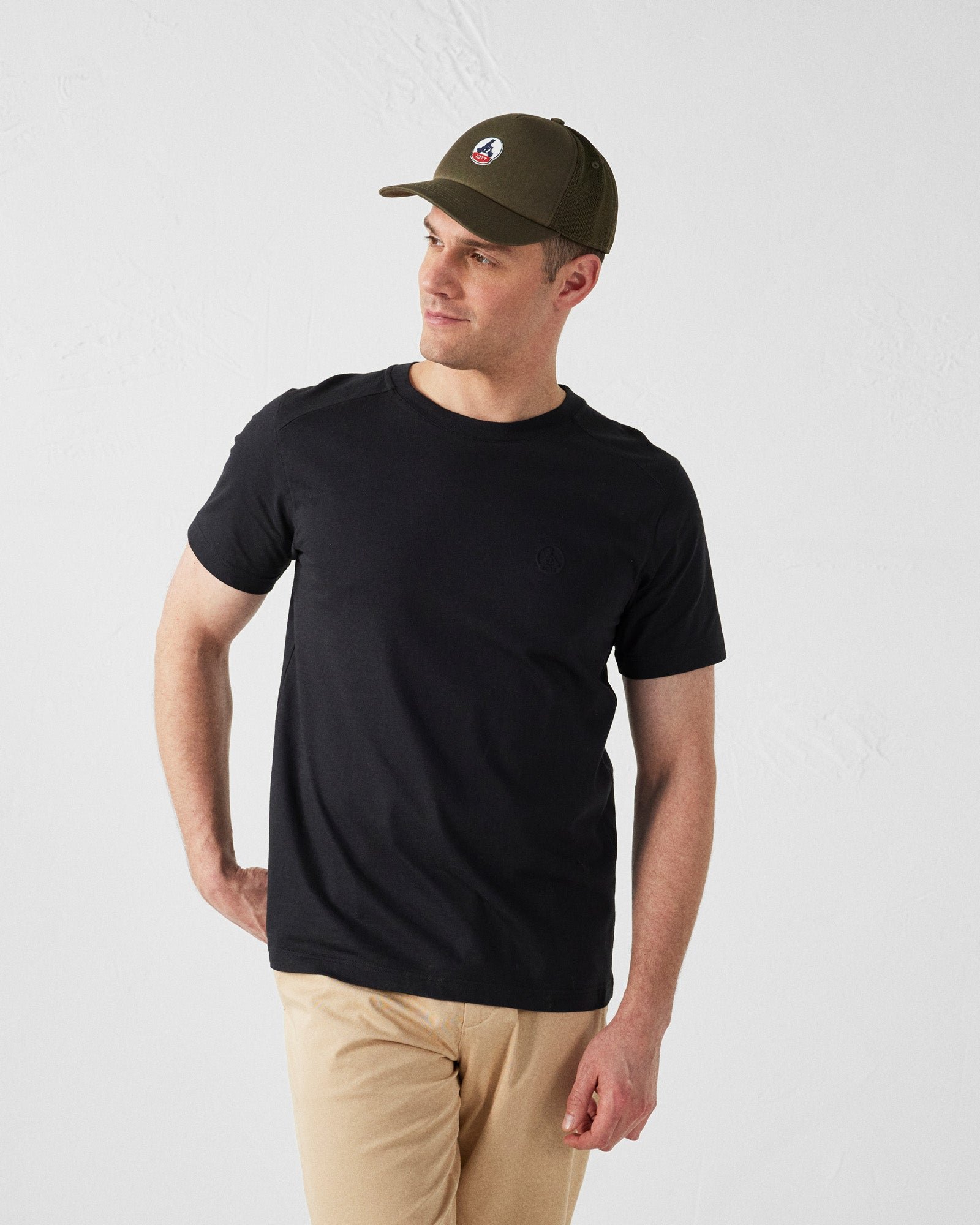 Men's round neck cotton Pedro t-shirt JOTT Black