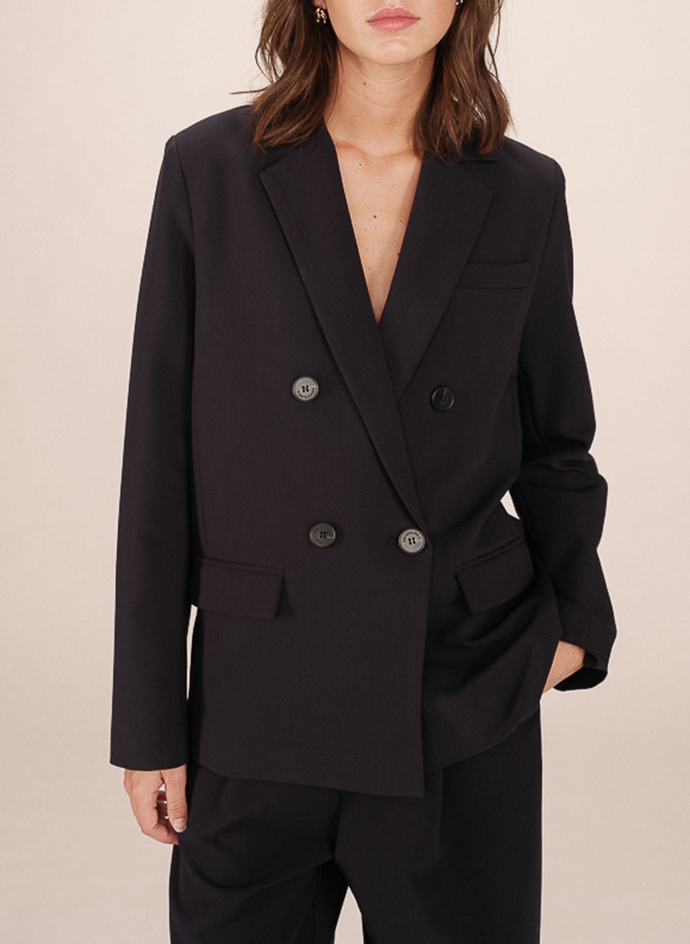 Veste tailleur ample GRACE ET MILA Bleu
