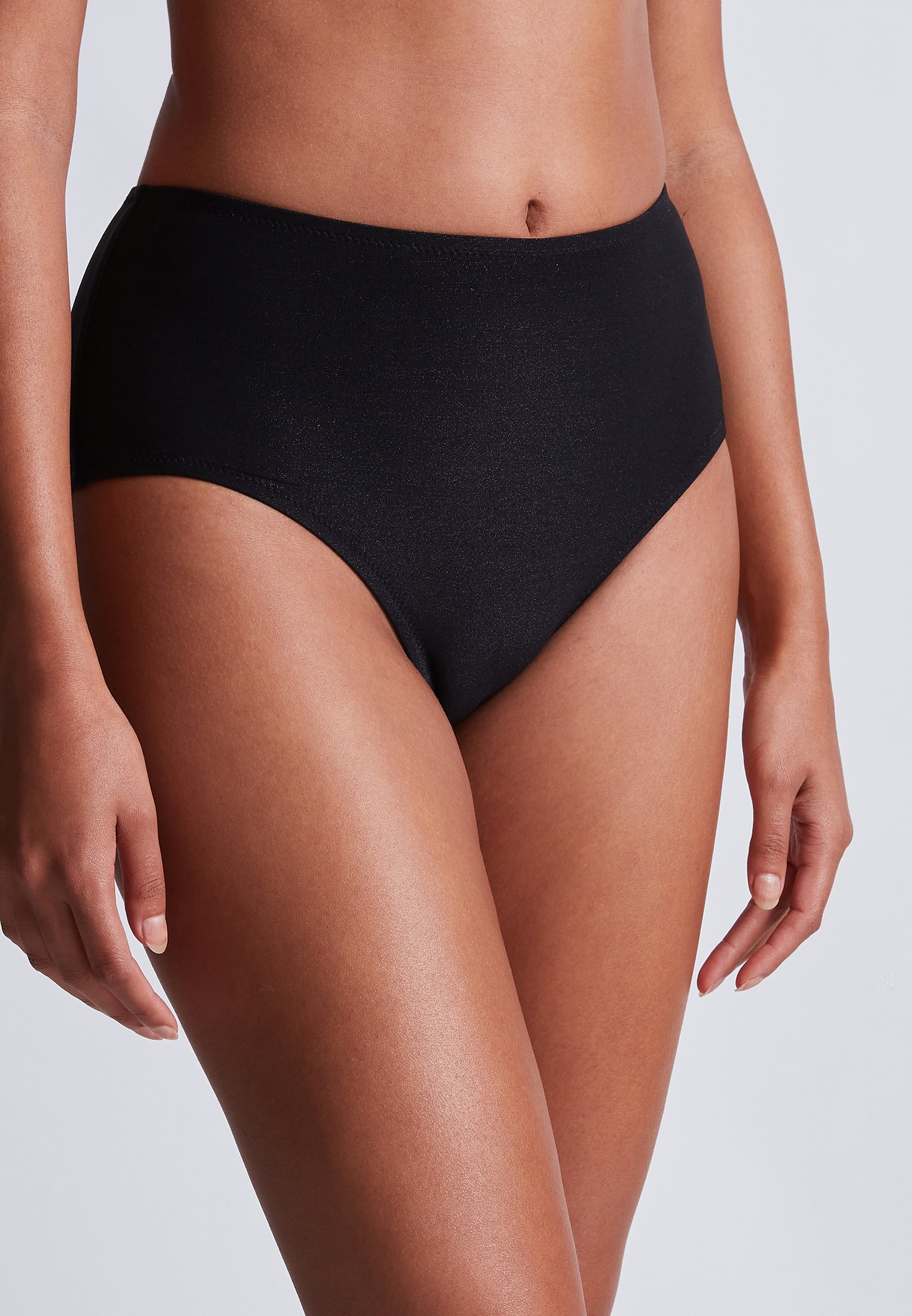 High-waisted lace panties AUBADE Black