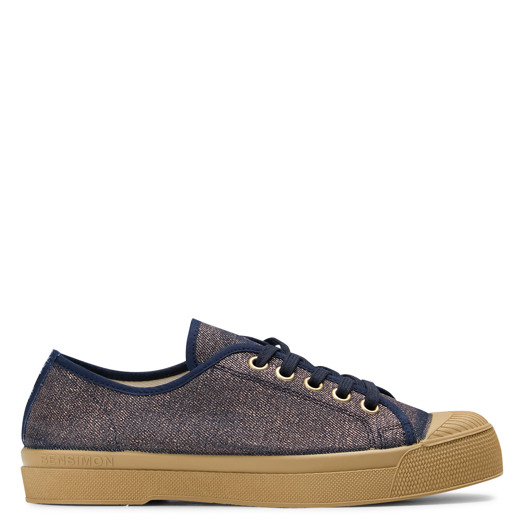 Baskets basses en coton BENSIMON Bleu