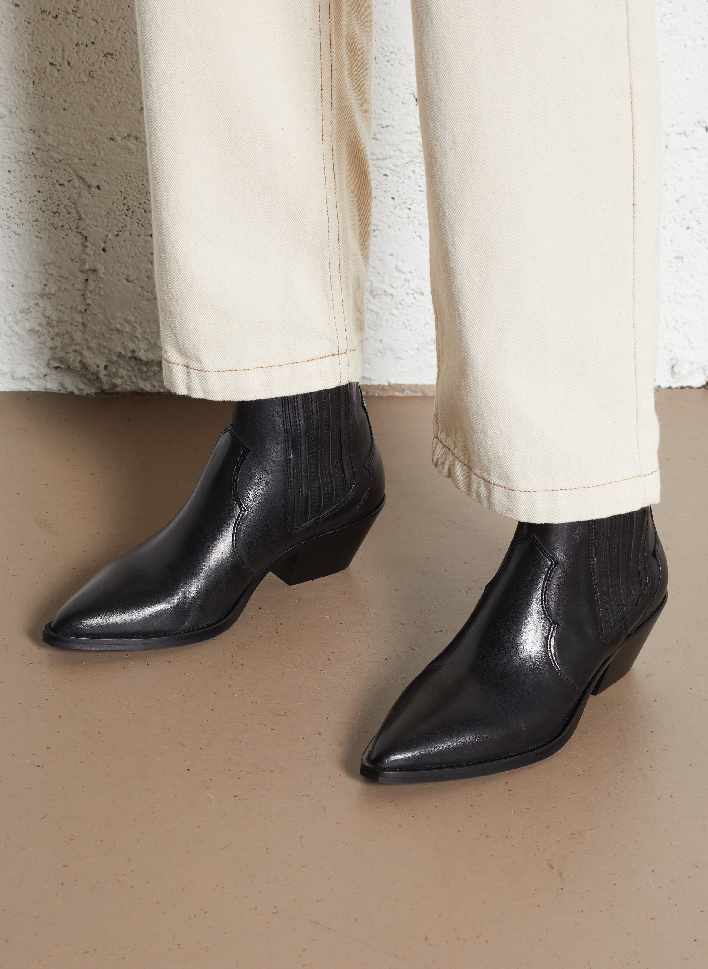 Bottines en cuir MELLOW YELLOW Noir