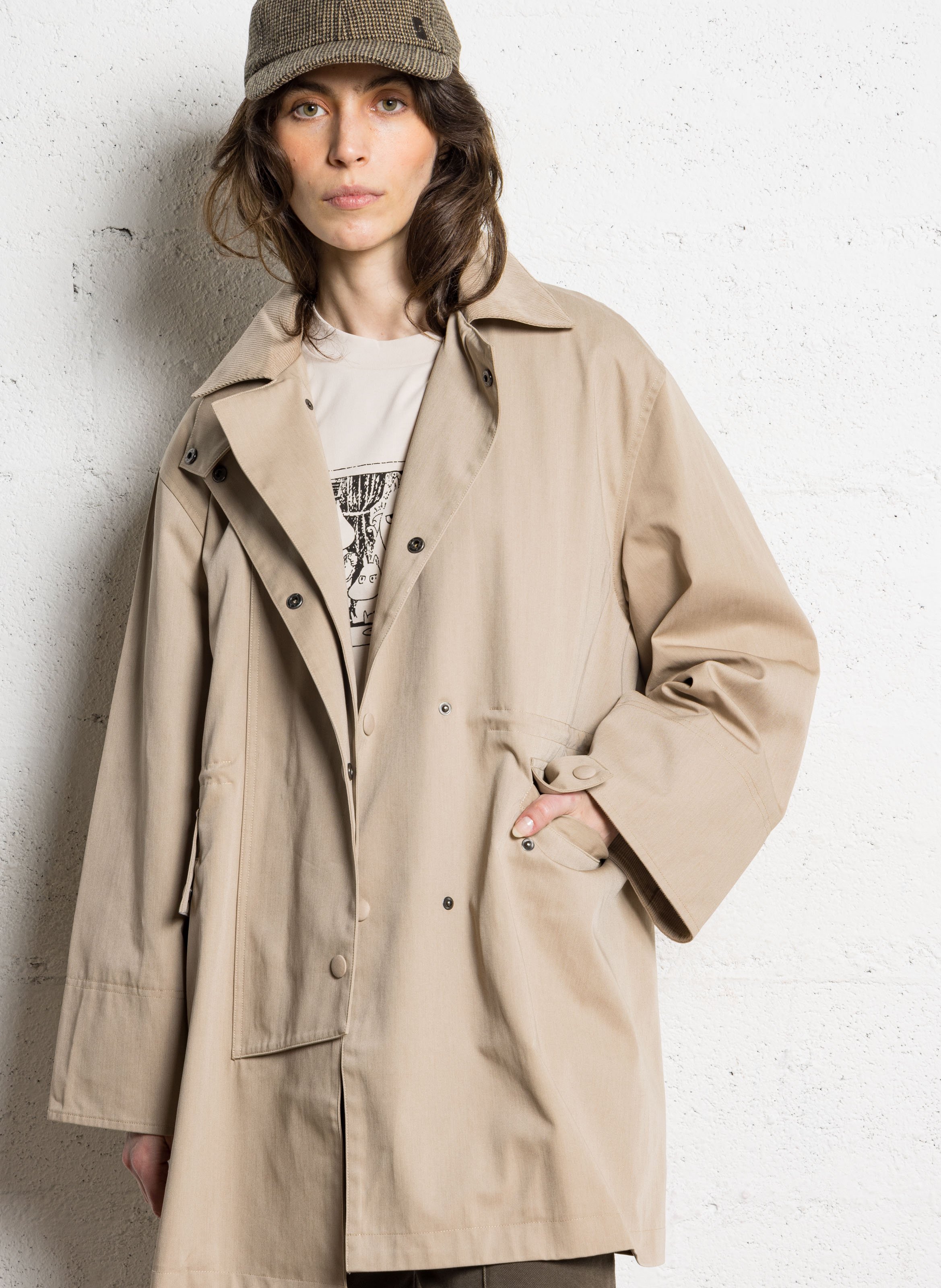 Trenchcoat met reverskraag RUE DE TOKYO Beige