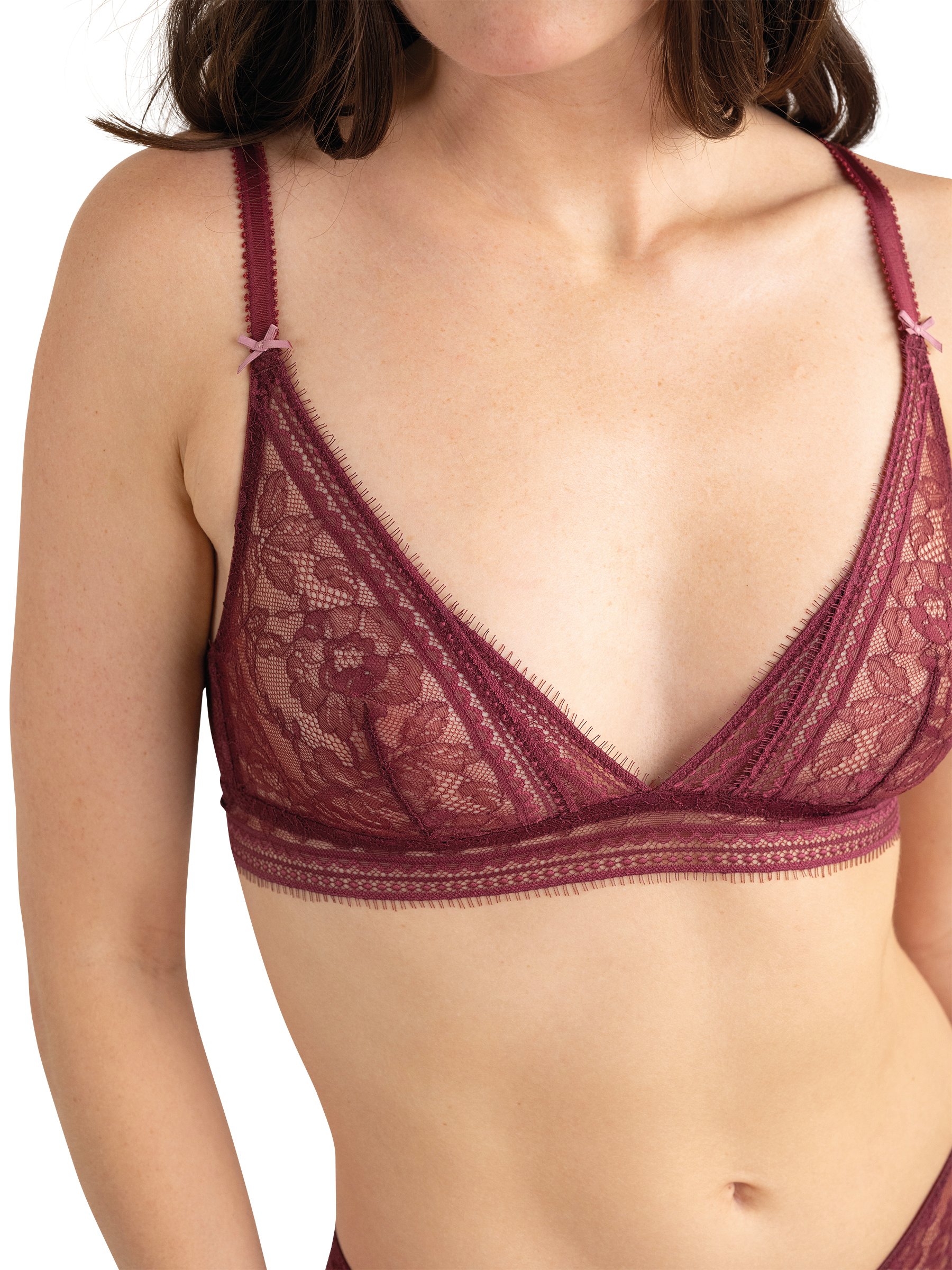 Non-wired triangle bra PASSIONATA Red