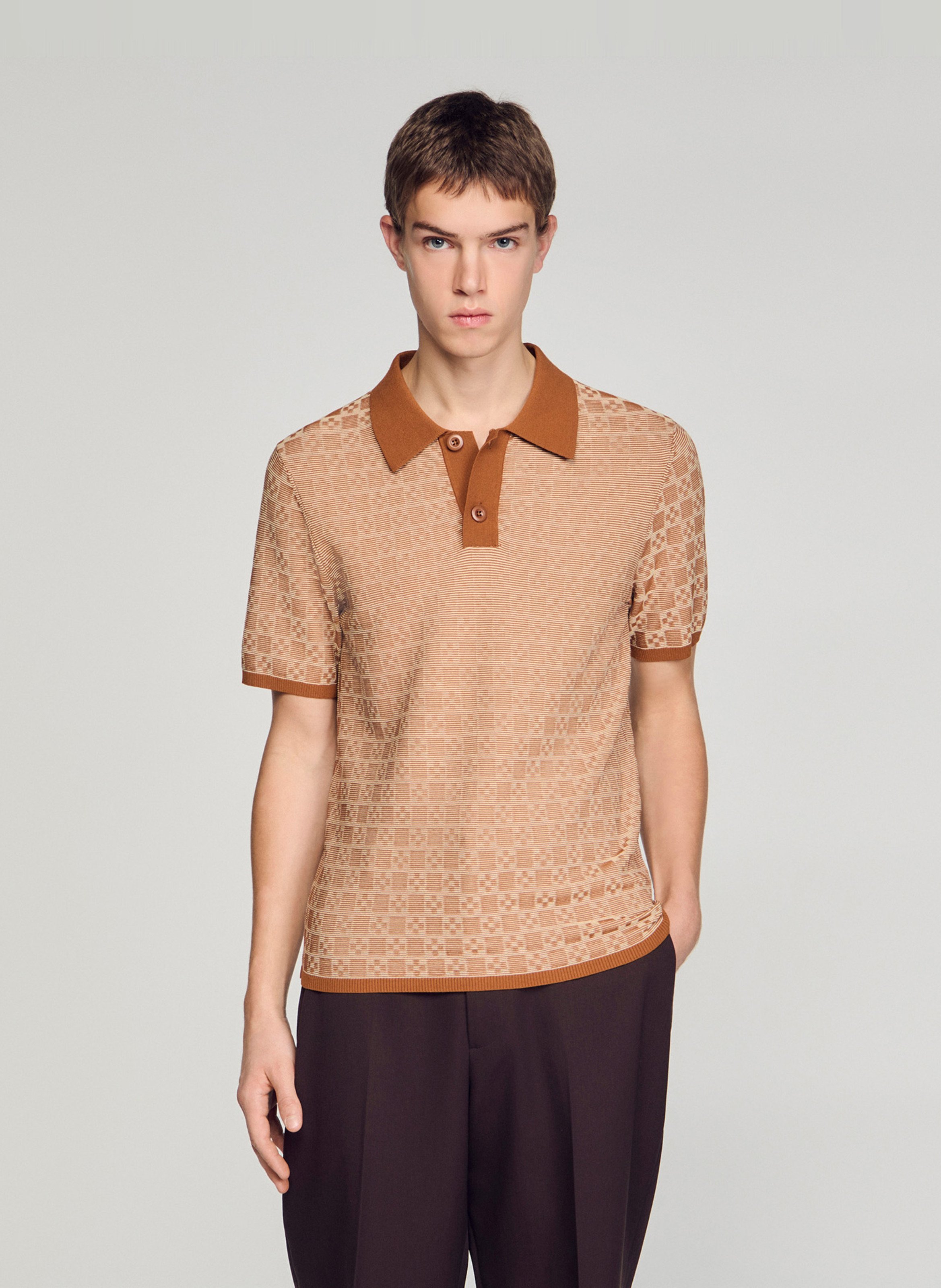Polo regular-fit  SANDRO Brown