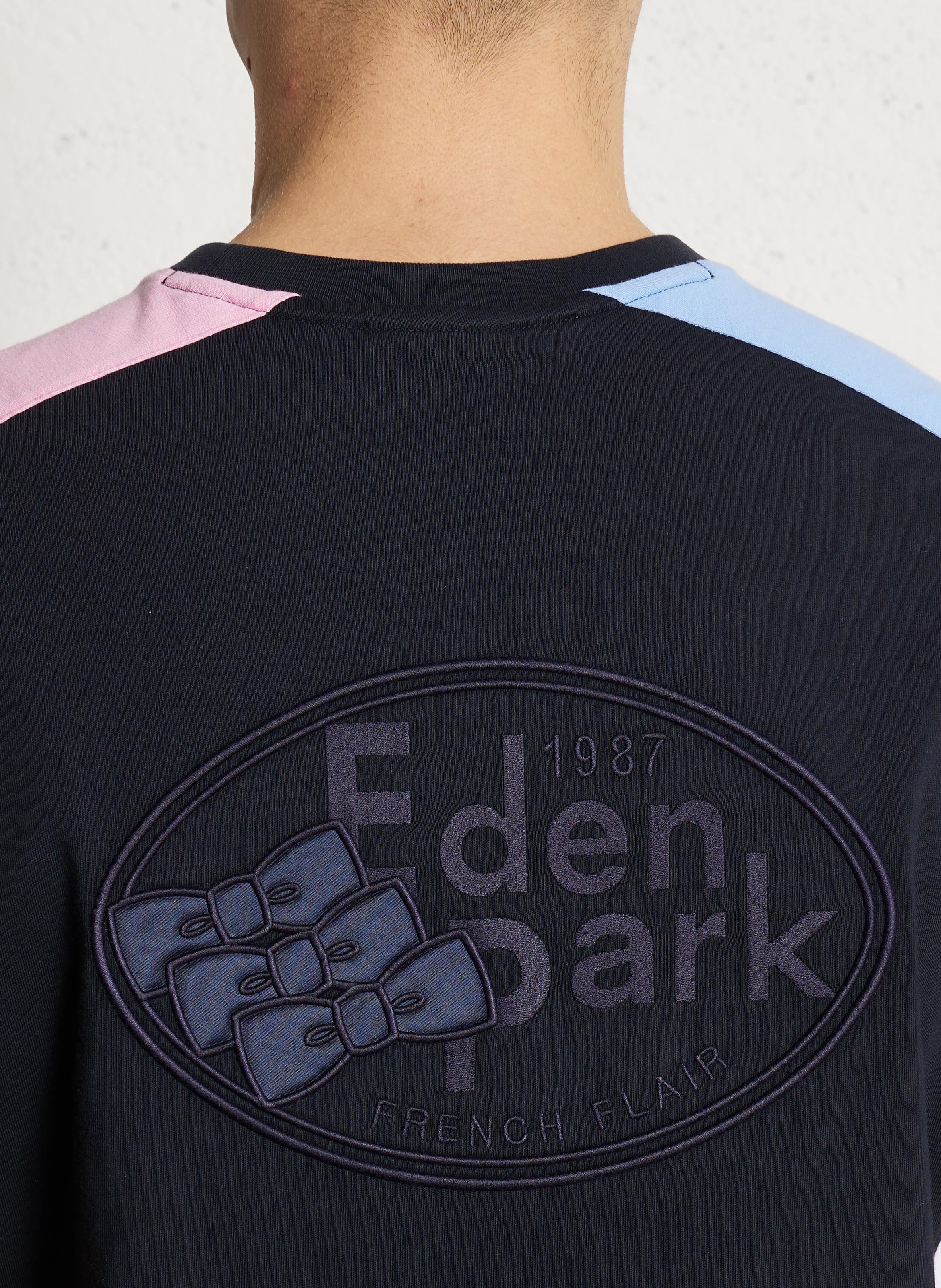 Tee-shirt col rond en coton EDEN PARK Rose