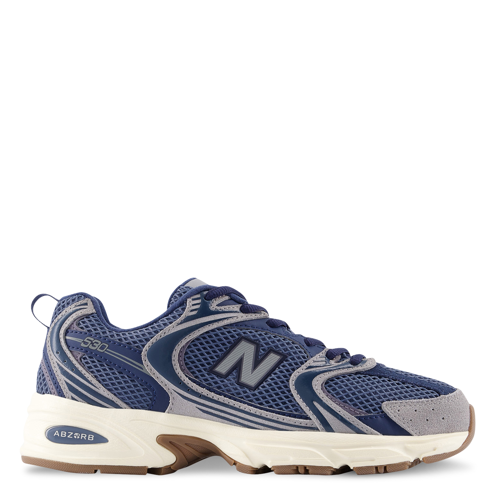 Low-top leather mix sneakers NEW BALANCE Blue